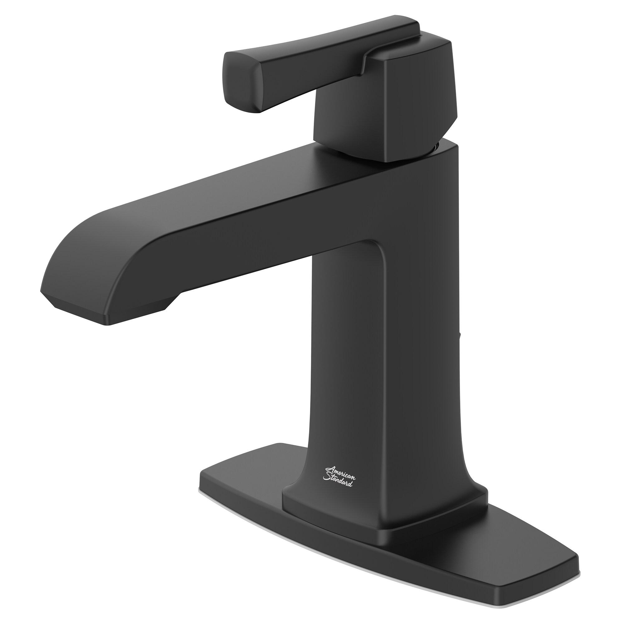 American Standard 7353101.243 Townsend Single Hole Bathroom Faucet with Single Handle, Brass, Matte Black