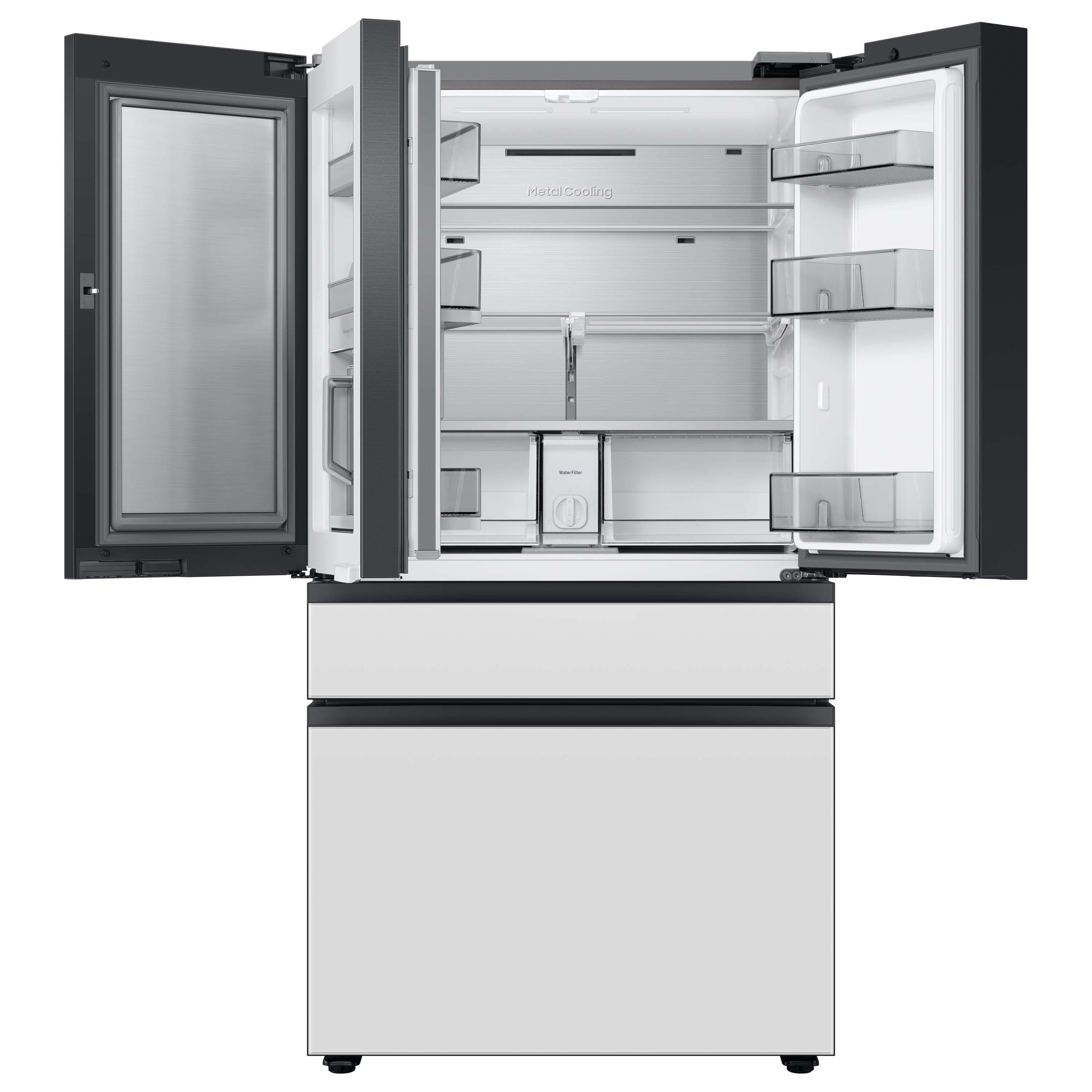 Bespoke 4-Door French Door Refrigerator (29 cu. ft.) with Beverage Center™ - Middle and Bottom Panels