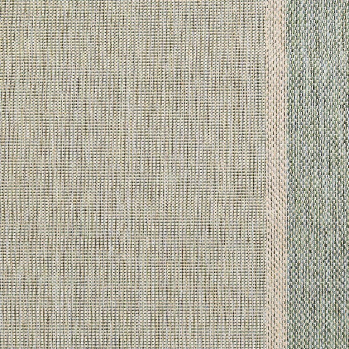 Couristan Recife Stria Texture Indoor/Outdoor Rug, 7'6", Square, Natural- Green Color, Hose Washable, 5526/1812