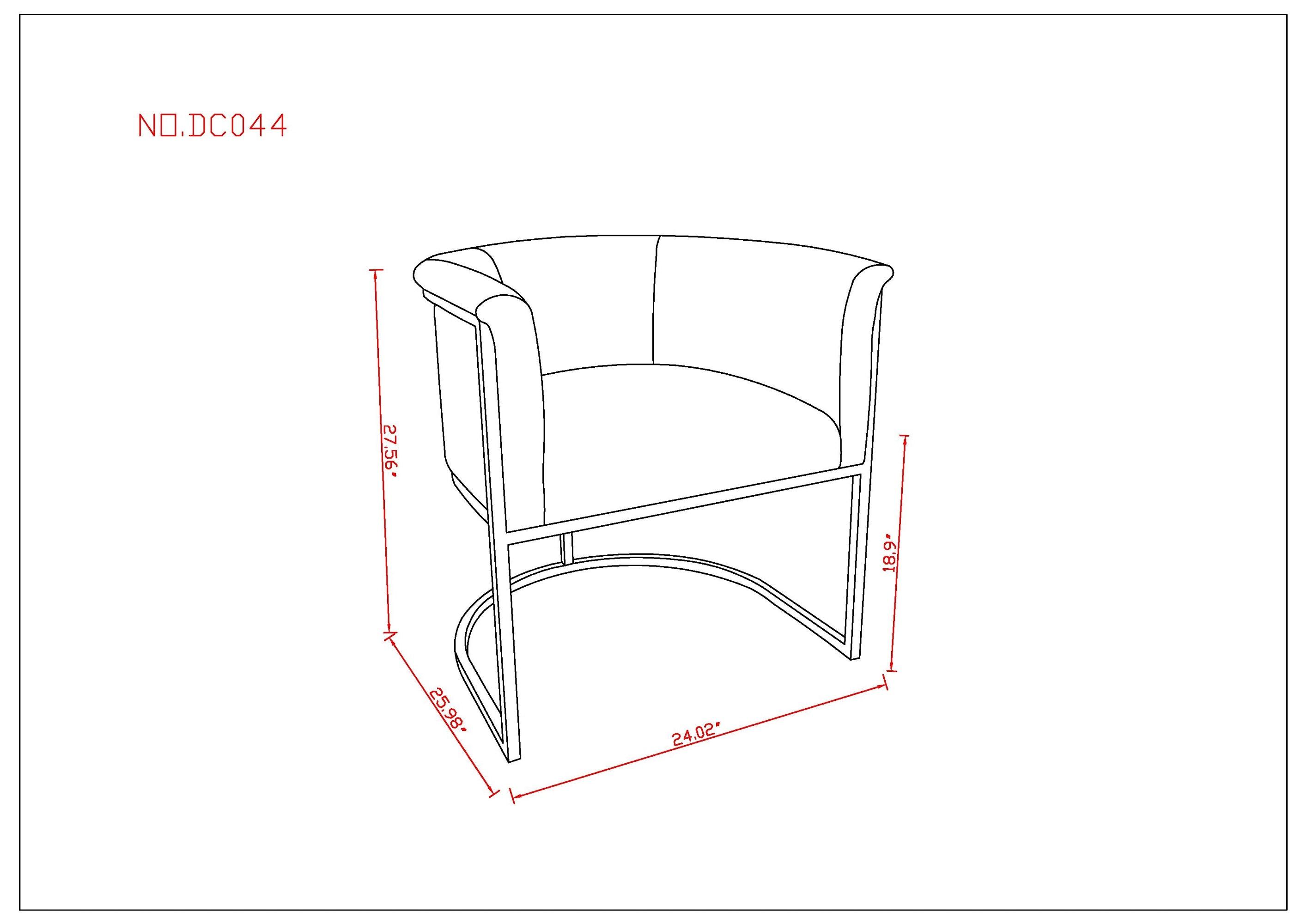 Ceets 18.9'' H Faux Leather Upholstered Metal Armchair (Set of 2)