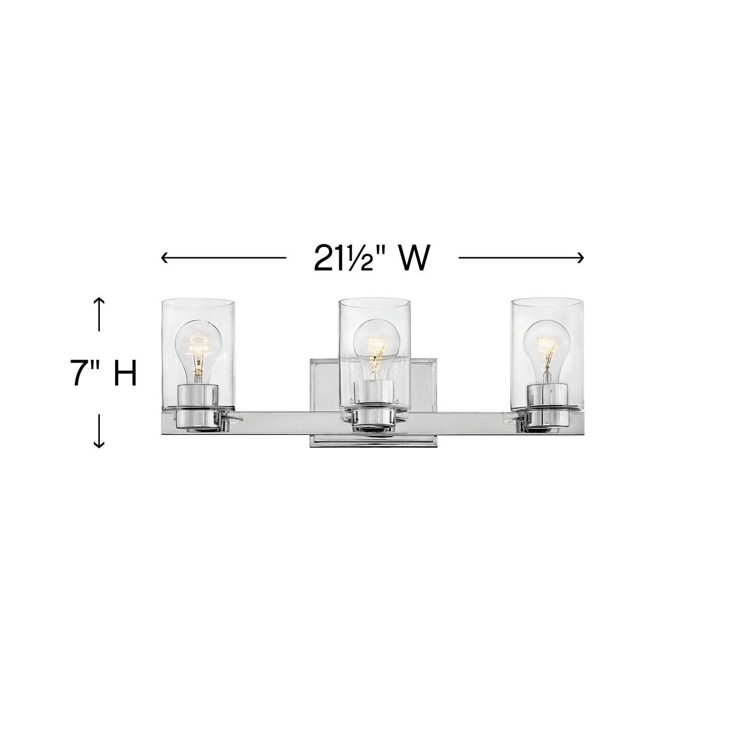 Hinkley Lighting - Mileys - 3 Light Bath Vanity in Transitional Style - 21.5