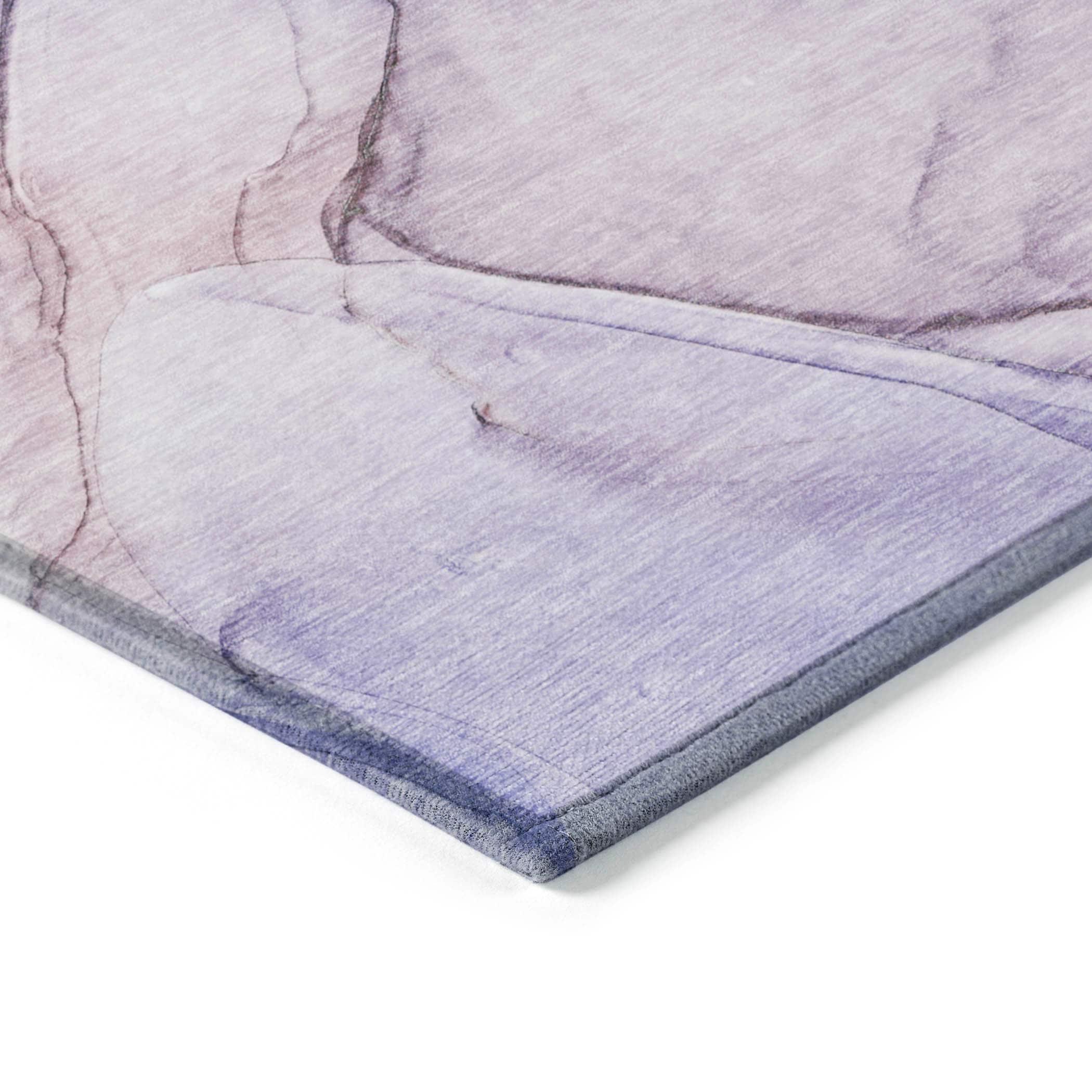 Addison Rugs Chantille Indoor/Outdoor Transitional Watercolors Purple Washable Rectangle Rug, 2'6" x 3'10"