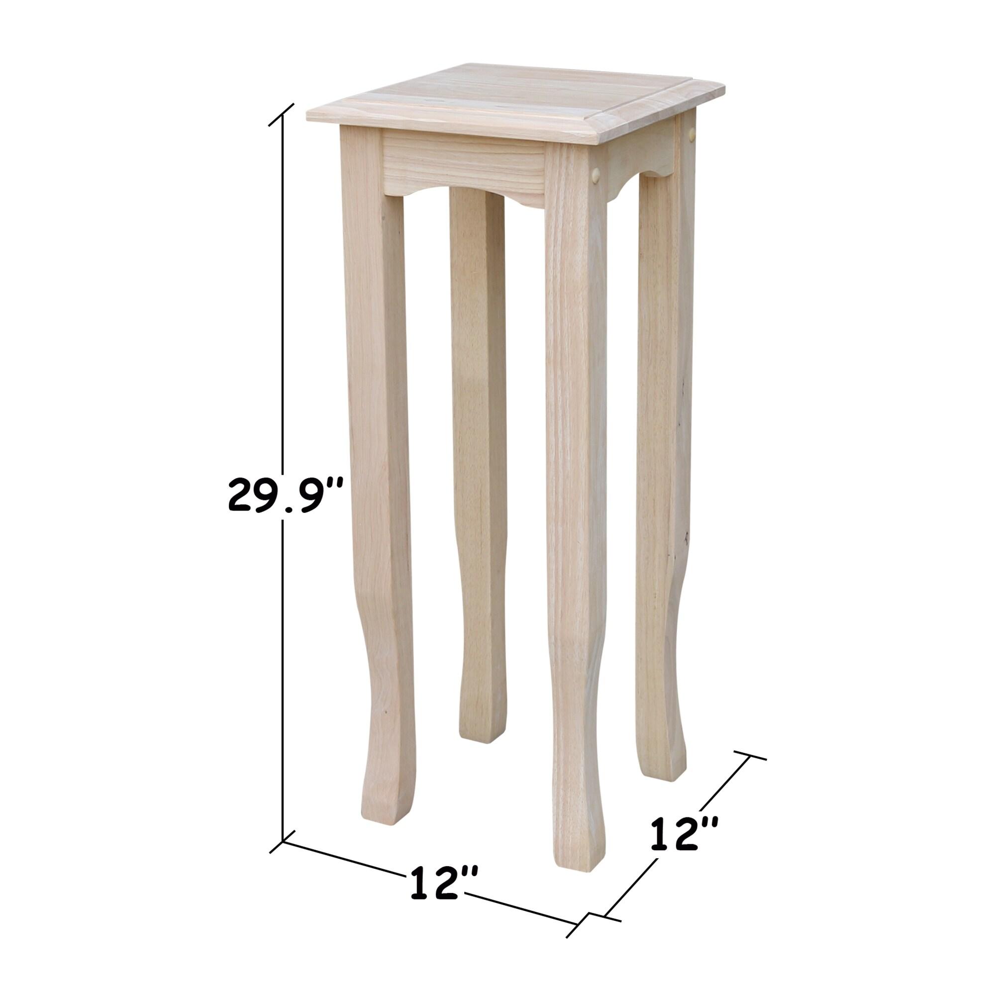 30" Tea Table Unfinished - International Concepts