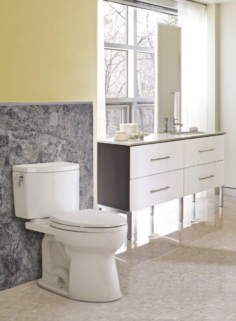 Drake® 1.28 GPF (Water Efficient) Elongated Two-Piece Toilet with High Efficiency Flush (Seat Not Included)