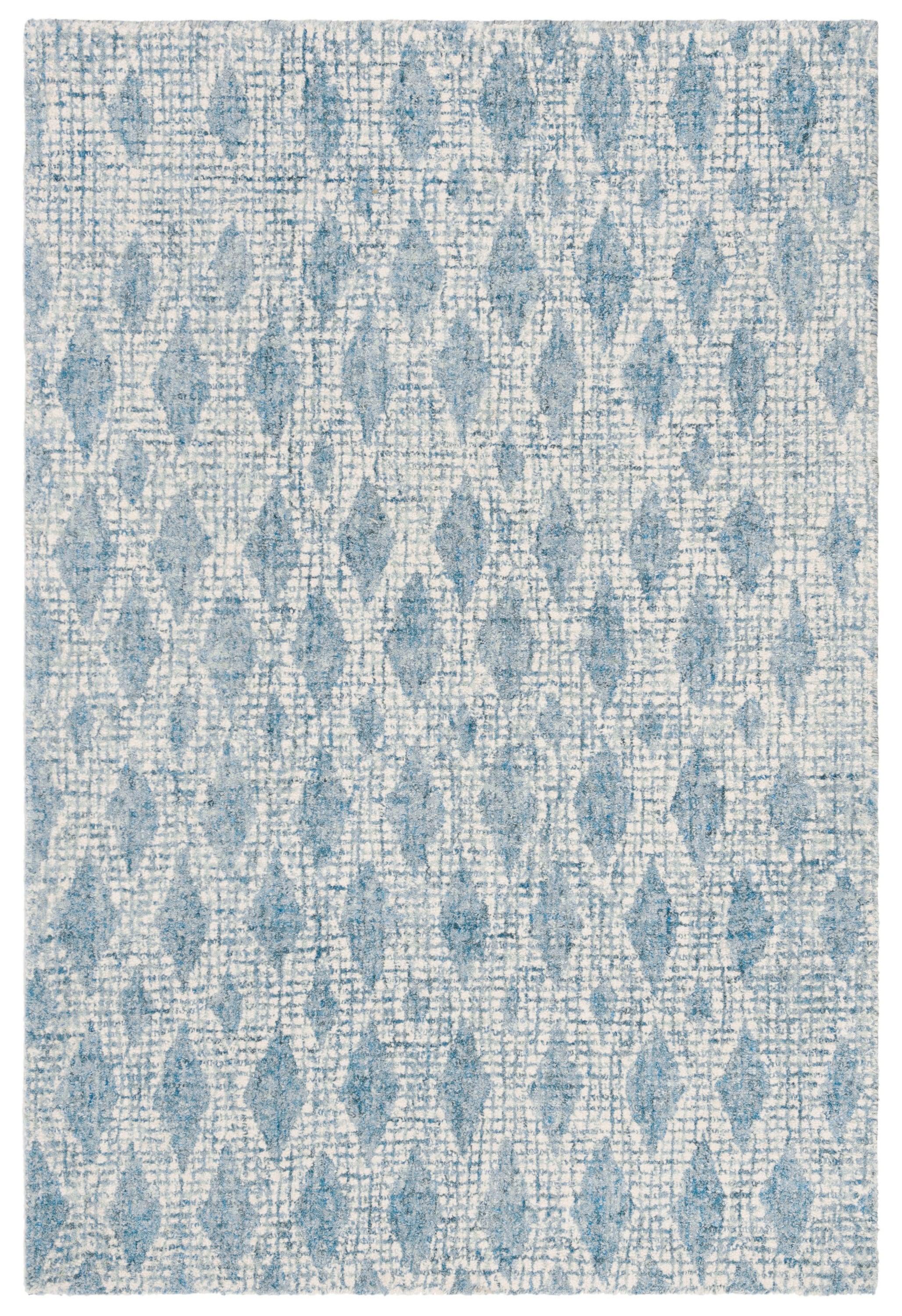 Abstract ABT206 Hand Tufted Area Rug - Ivory/Blue - 3'x5' - Safavieh.