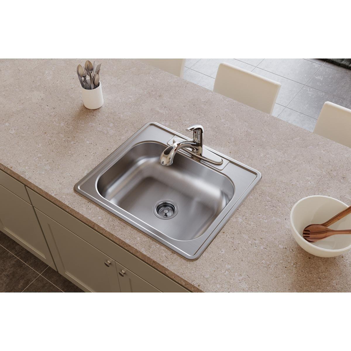 Dayton 25" L x 22" W Drop-In Kitchen Sink