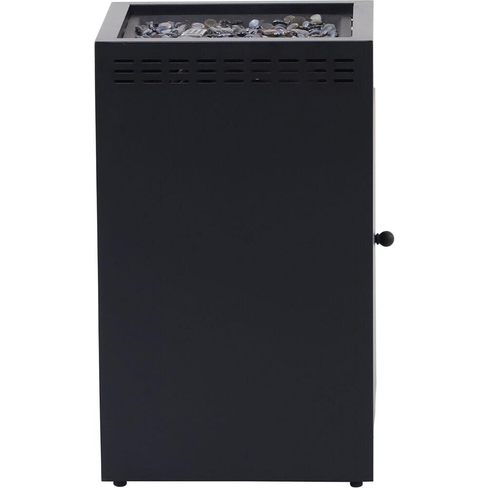 Hanover Naples 40,000 BTU Column Fire Pit with Glass Burner Enclosure