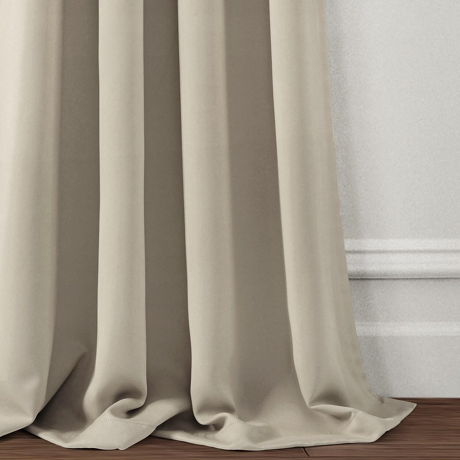 Lush Décor Insulated Grommet Blackout Polyester Blackout Curtains / Drapes Pair (Set of 2)