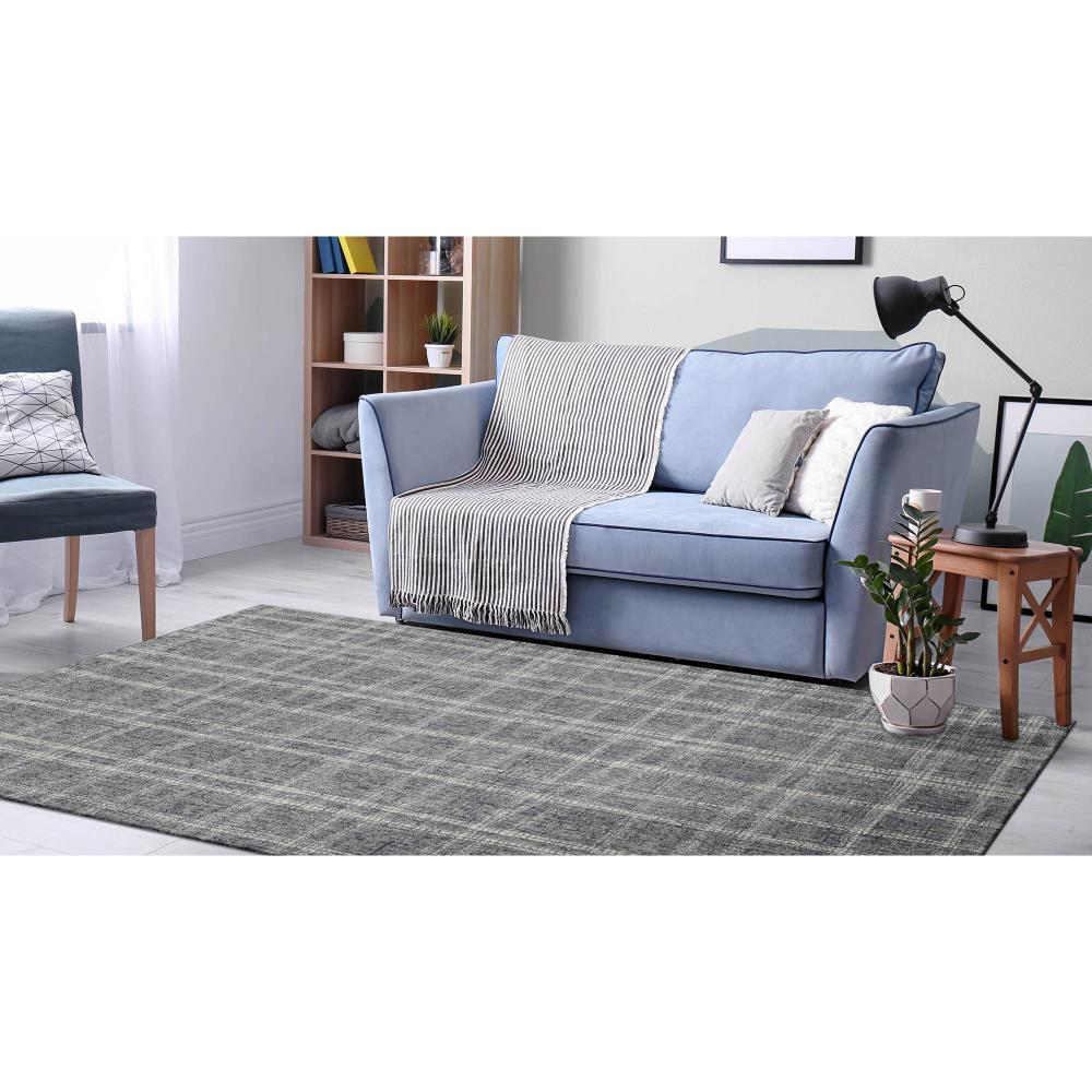 Liora Manne Savannah Mad Plaid Indoor Area Rug 100% Wool Hand Tufted Flannel