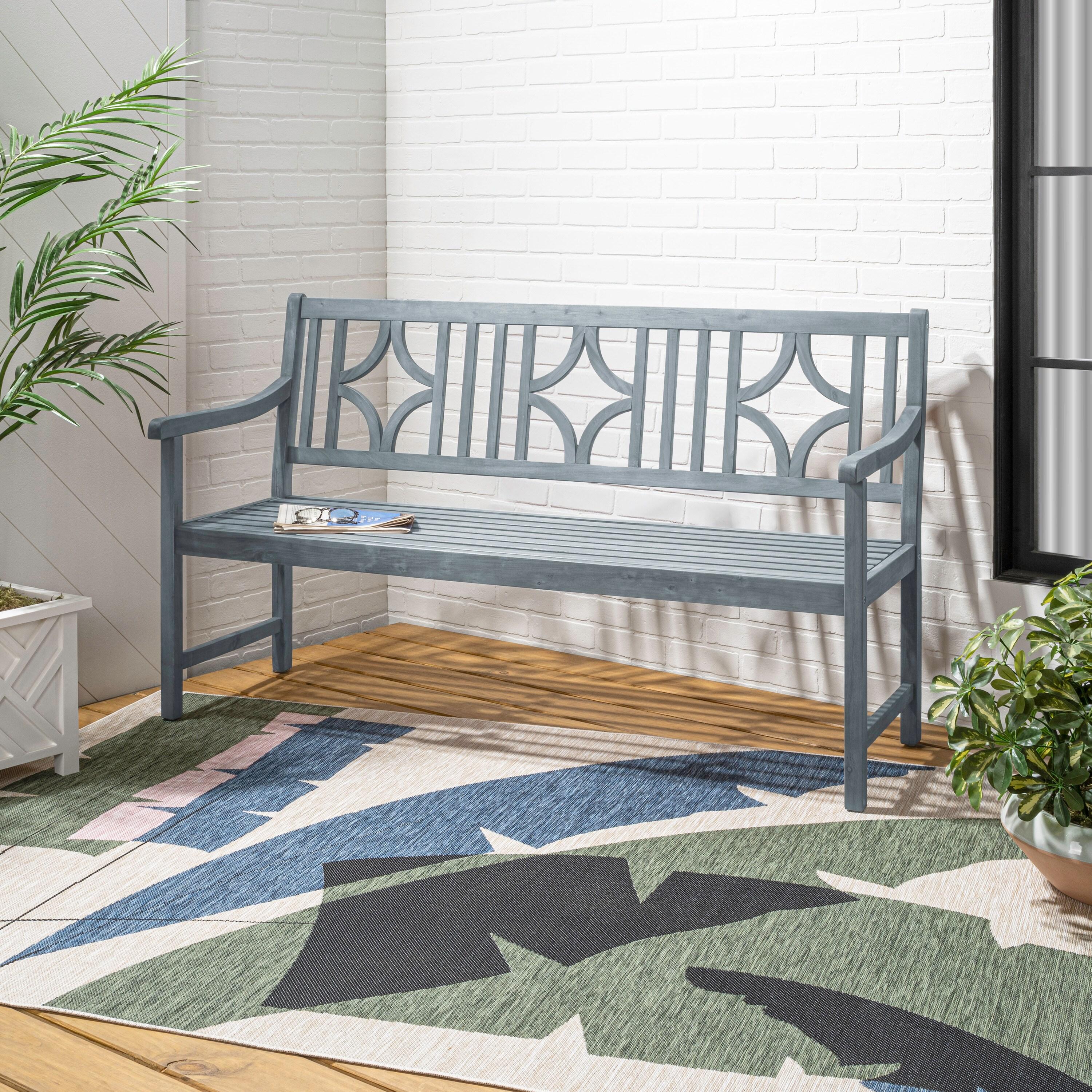 Red Barrel Studio® Babson Acacia Outdoor Bench