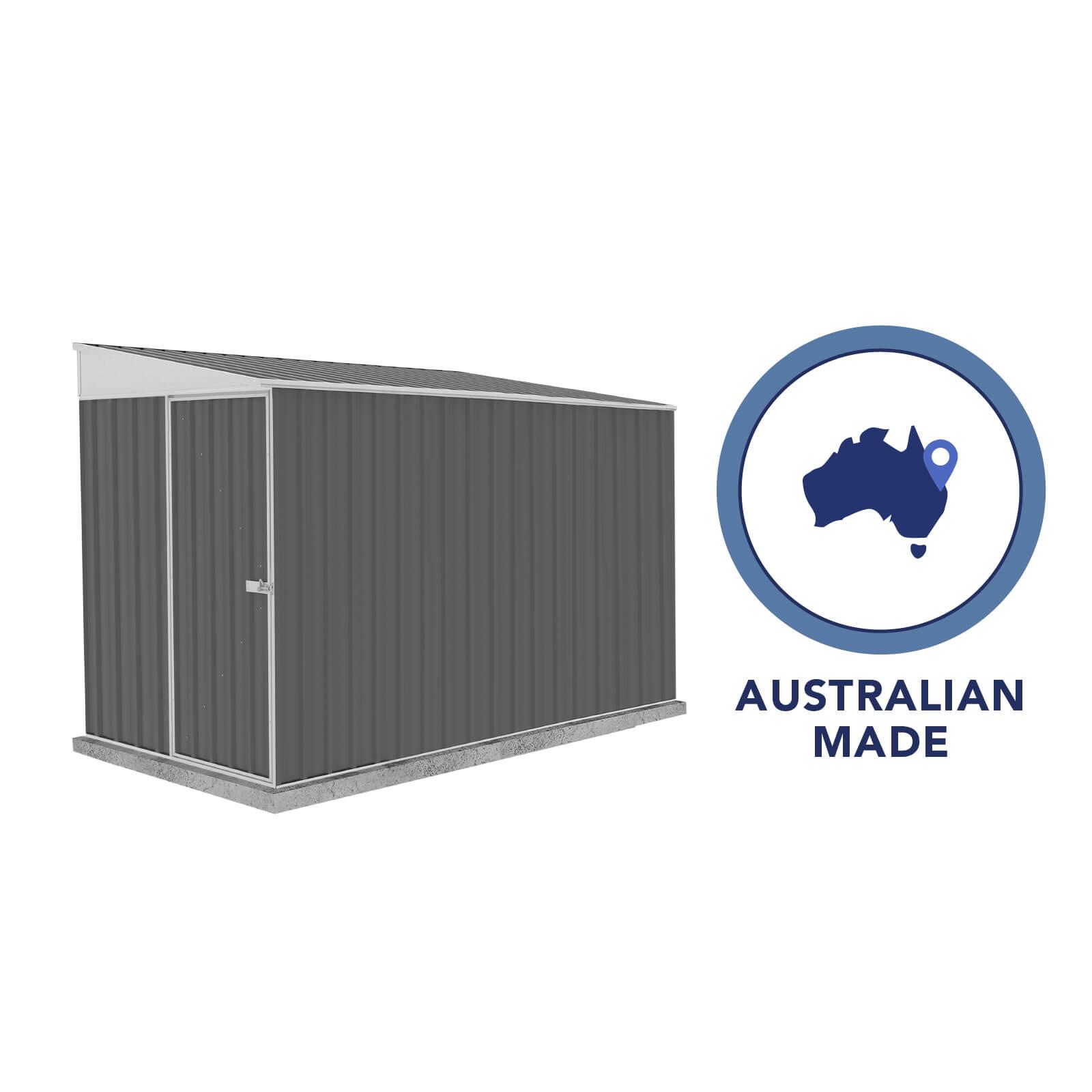 Absco Durango Galvanized Steel Storage Shed