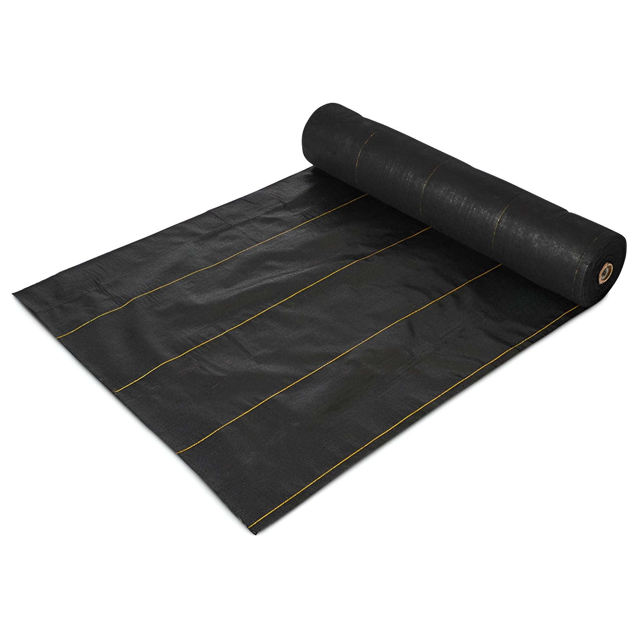 DeWitt P4 4 x 250 Feet Commercial and Home Garden Landscape Weed Block Barrier, Ideal as Fabric for Yards, Grounding Sheets, Fake Rock, or Floor Mat