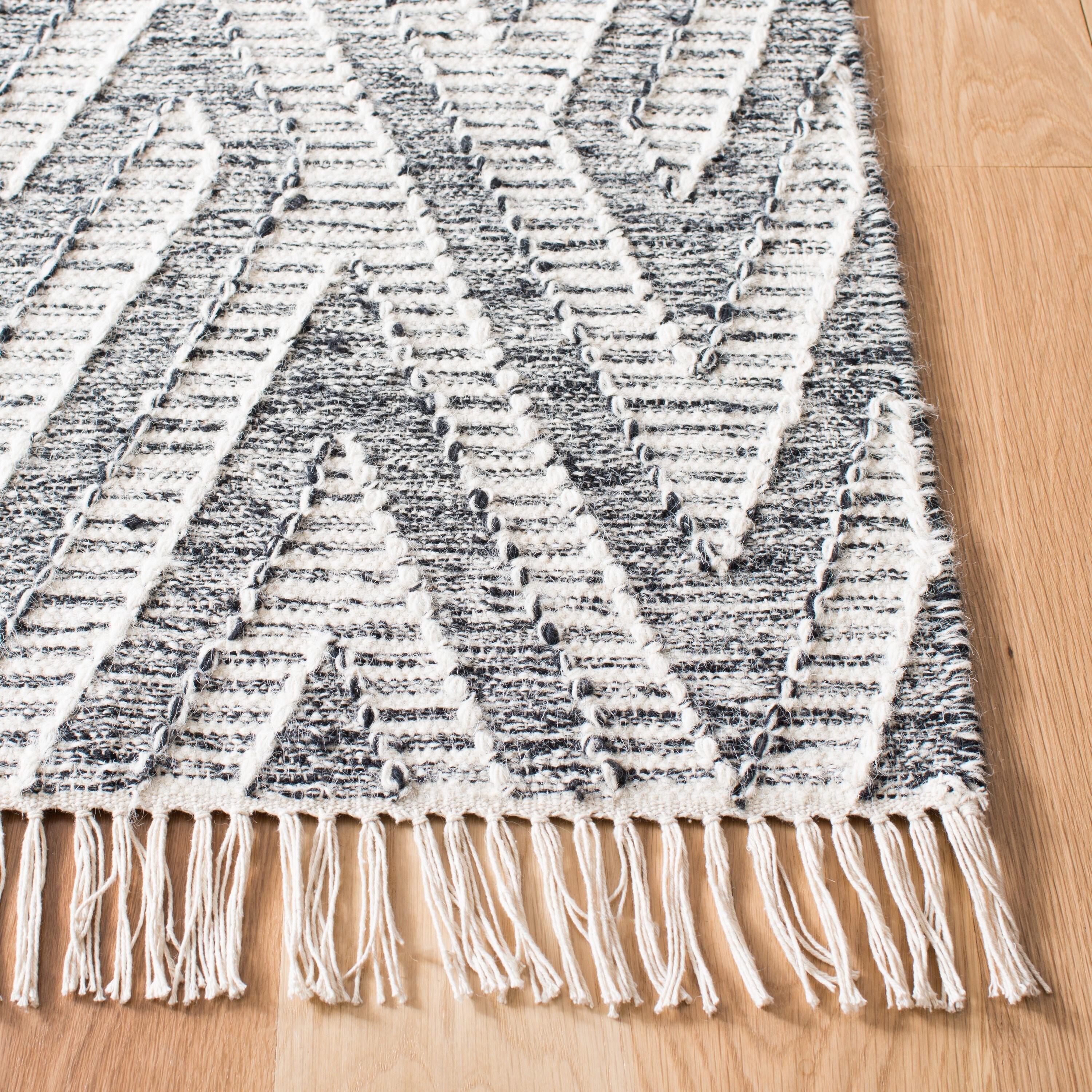 Union Rustic Reliford Kilim Hand Loomed Wool Geometric Rug
