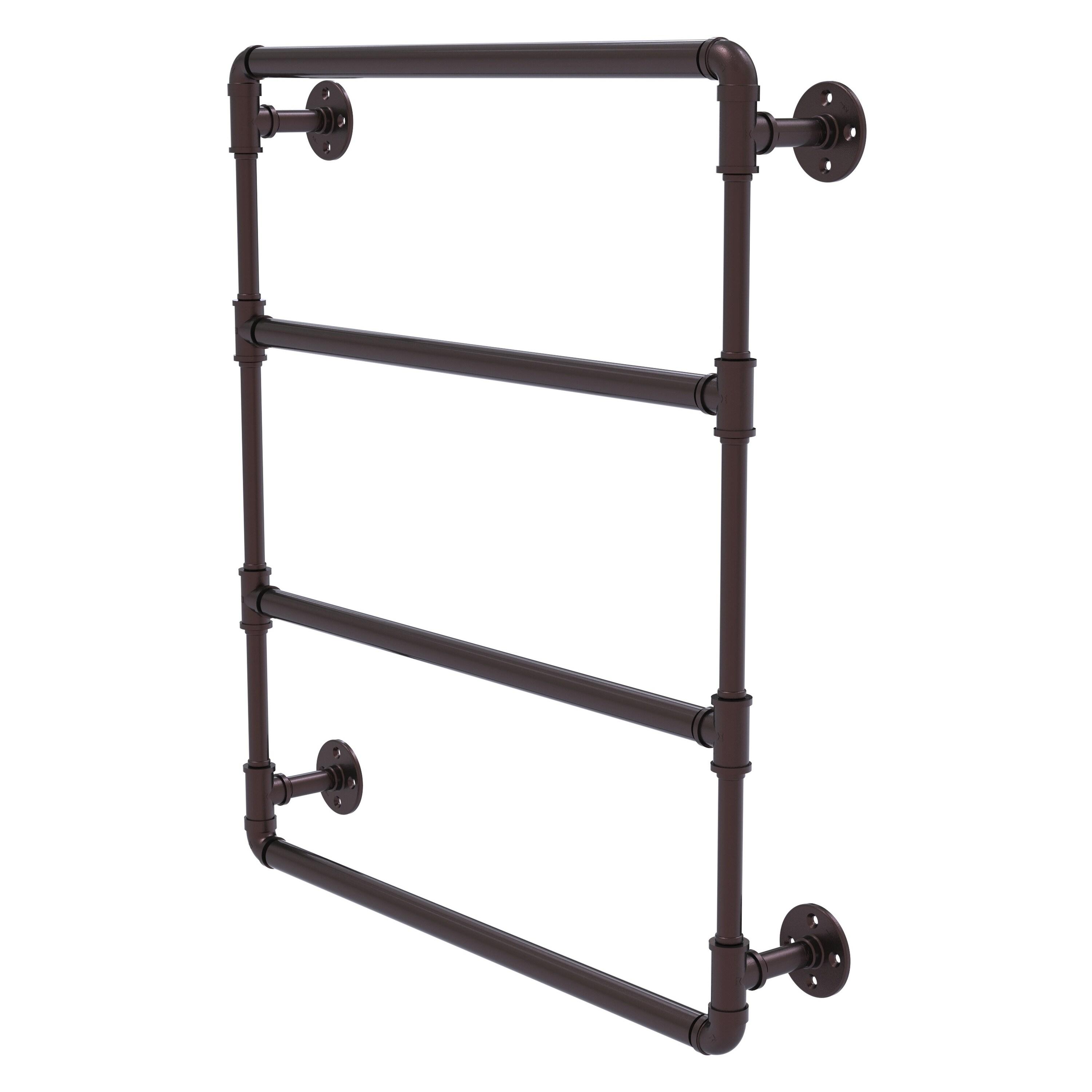 Allied Brass - Pipeline 36'' Wall Mounted Ladder Towel Bar in Antique Bronze