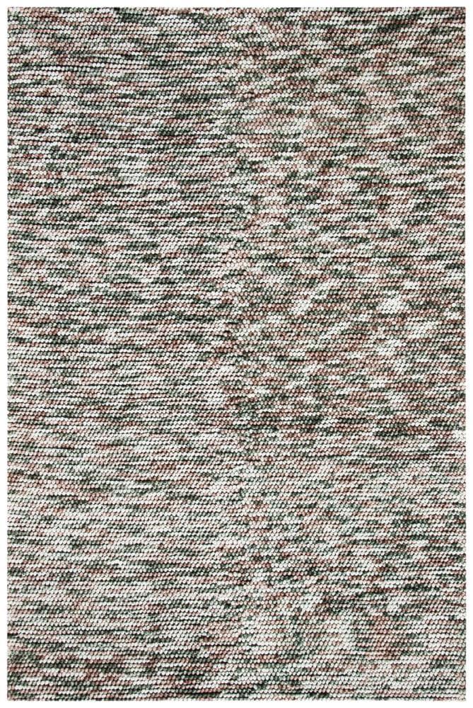 Hand-Tufted Braided Wool Blend 4' x 6' Rug in Brown/Ivory