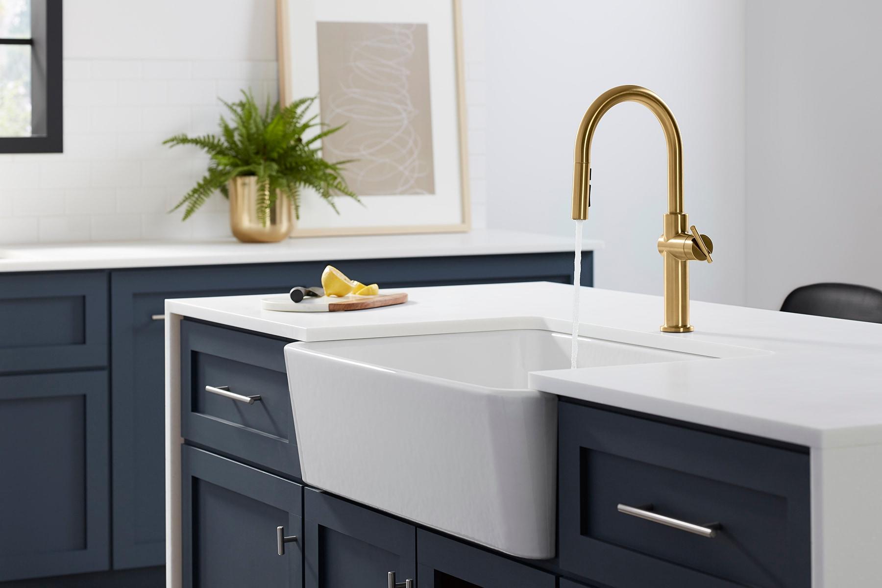 Ironridge 34" Undermount Single-Bowl Farmhouse Cast Iron Kitchen Sink with Apron Front