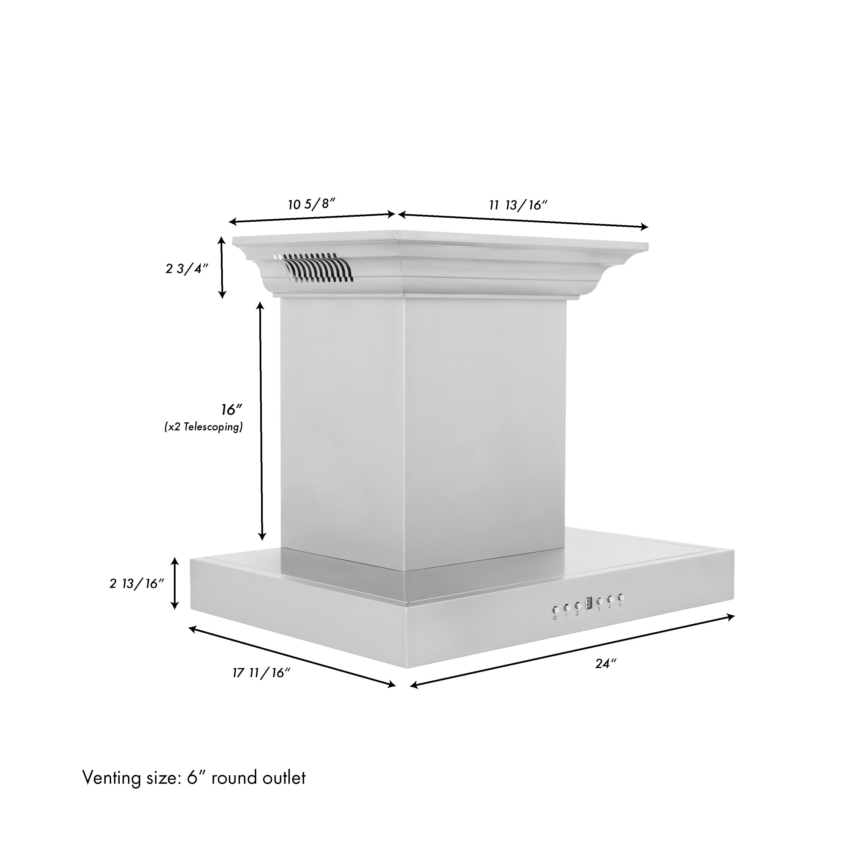 30" 400 CFM Ducted Wall Mount Range Hood