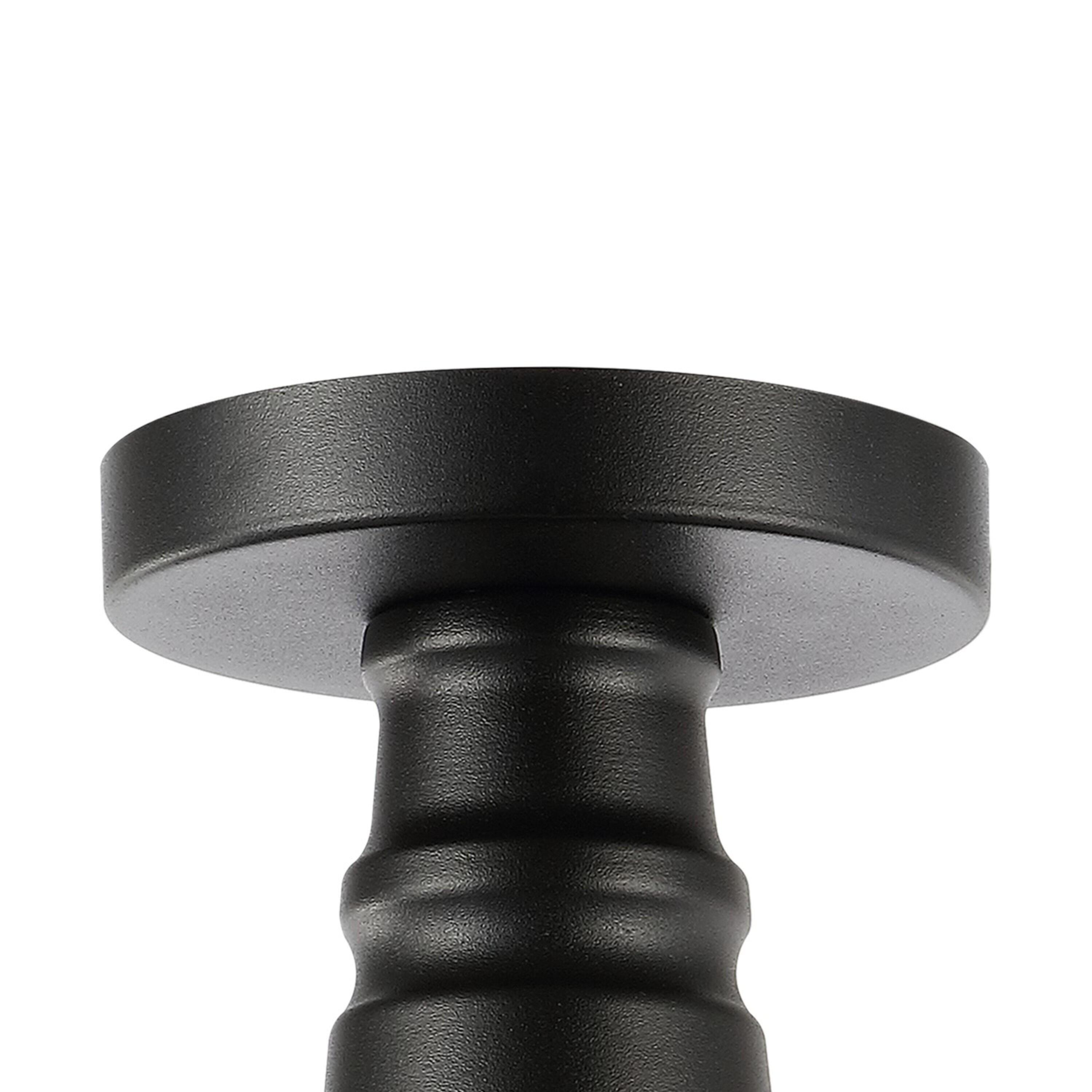 JONATHAN y Camila Montaje Semi Empotrado de Hierro LED Industrial Clásico de 14" con 1 Luz para Interior/exterior, Blanco/negro, JYL7617A