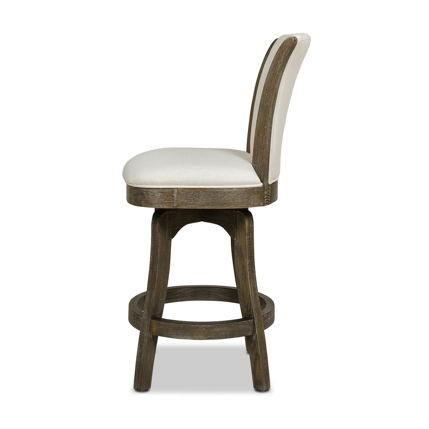 Brainly 27 inches Armless Swivel Counter Height Bar Stool