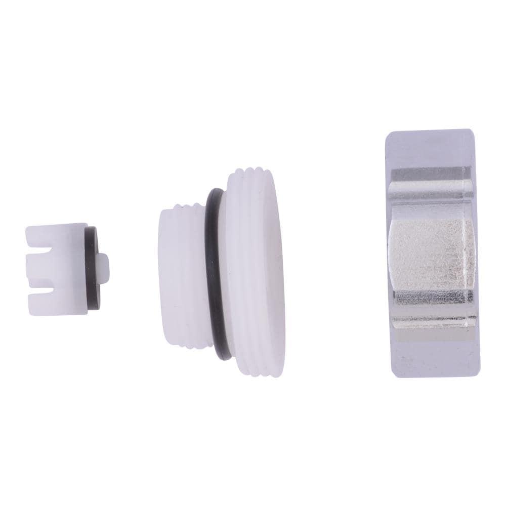 Compact Silver and White Brass Plumbing Repair Kit