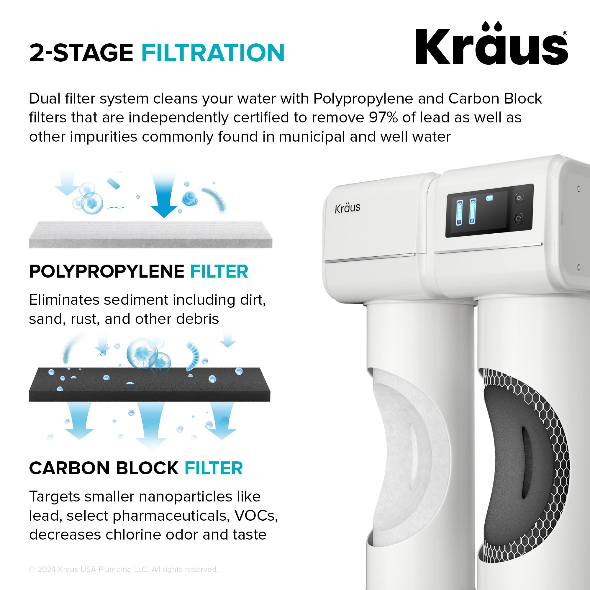 Purita White Dual-Stage Under Sink Water Filtration System