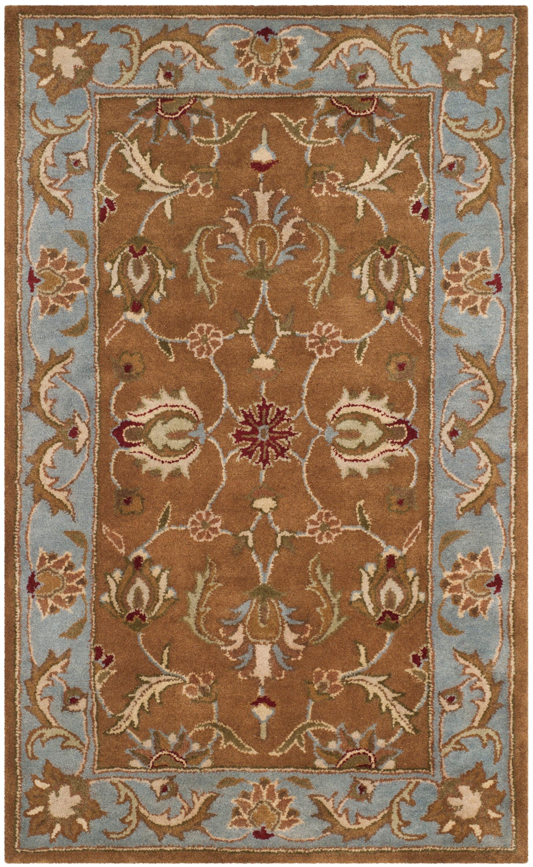 Heritage HG812 Hand Tufted Accent Rug - Brown/Blue - 2'3"x4' - Safavieh.