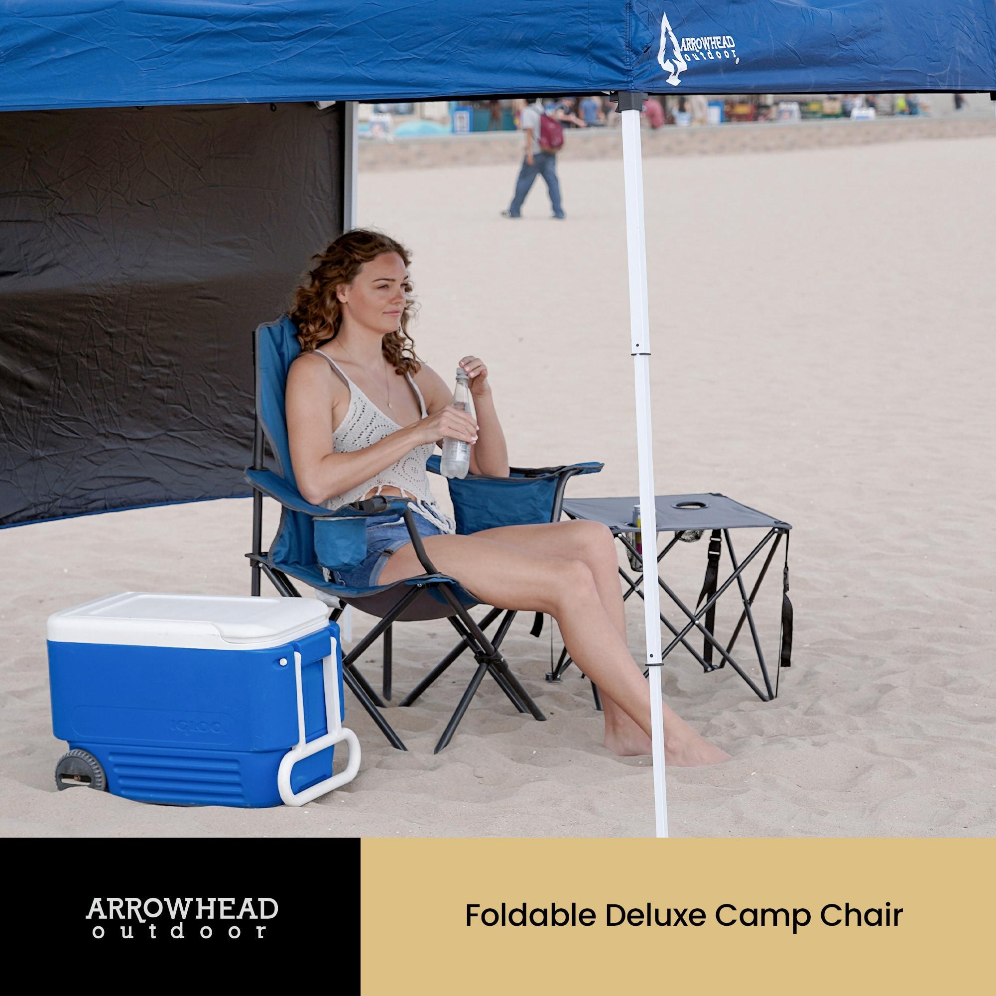 ARROWHEAD Outdoor Folding Camping Chair with Cushions
