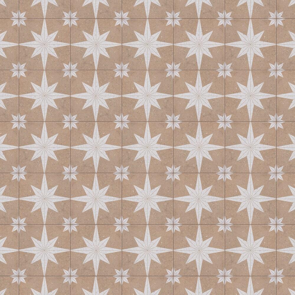Merola Tile Compass Star 8" x 8" Porcelain Stone Look Wall & Floor Tile