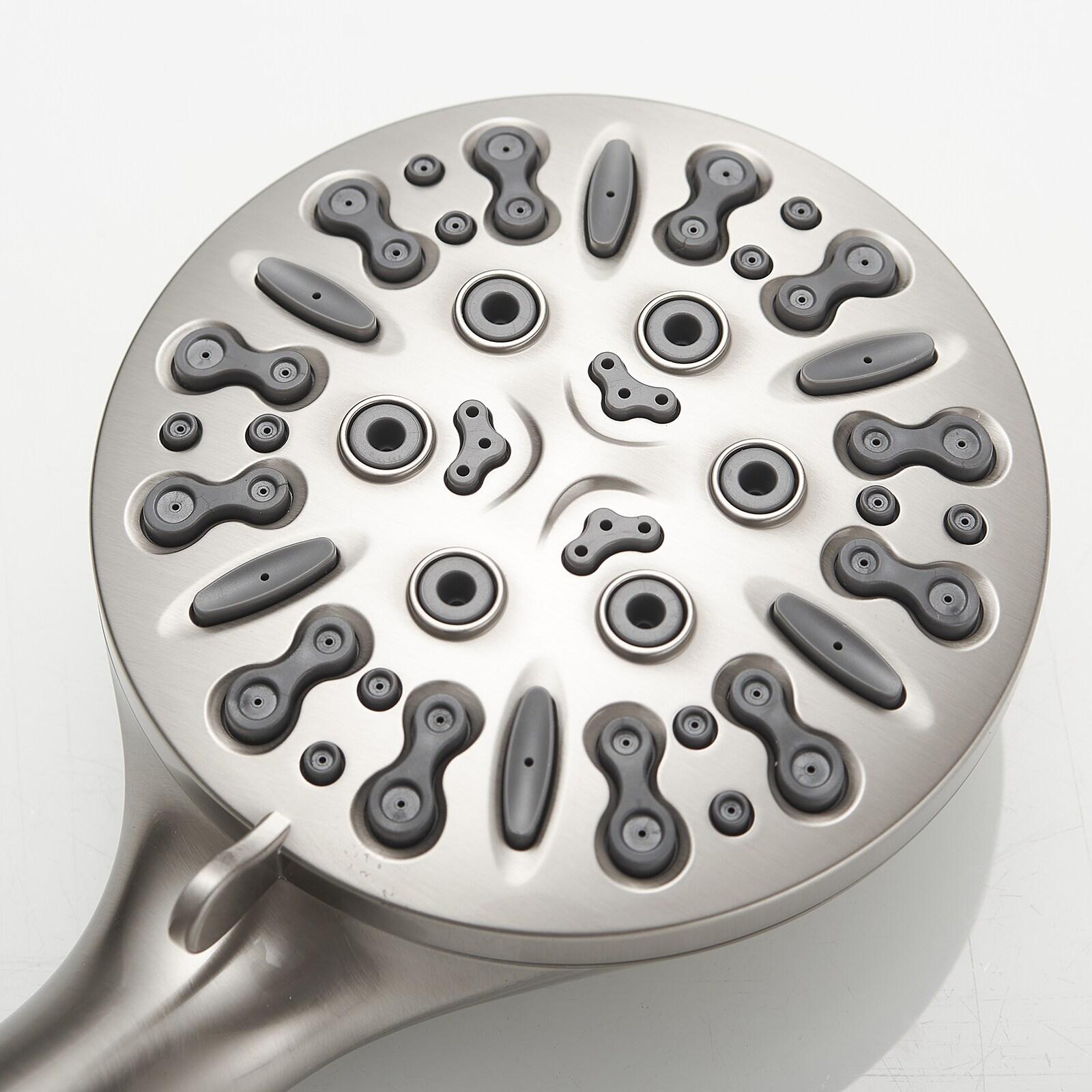 Single Handle 1-Spray Round Rain Shower Faucet Combo Set with Dual Function Pressure Balance Valve