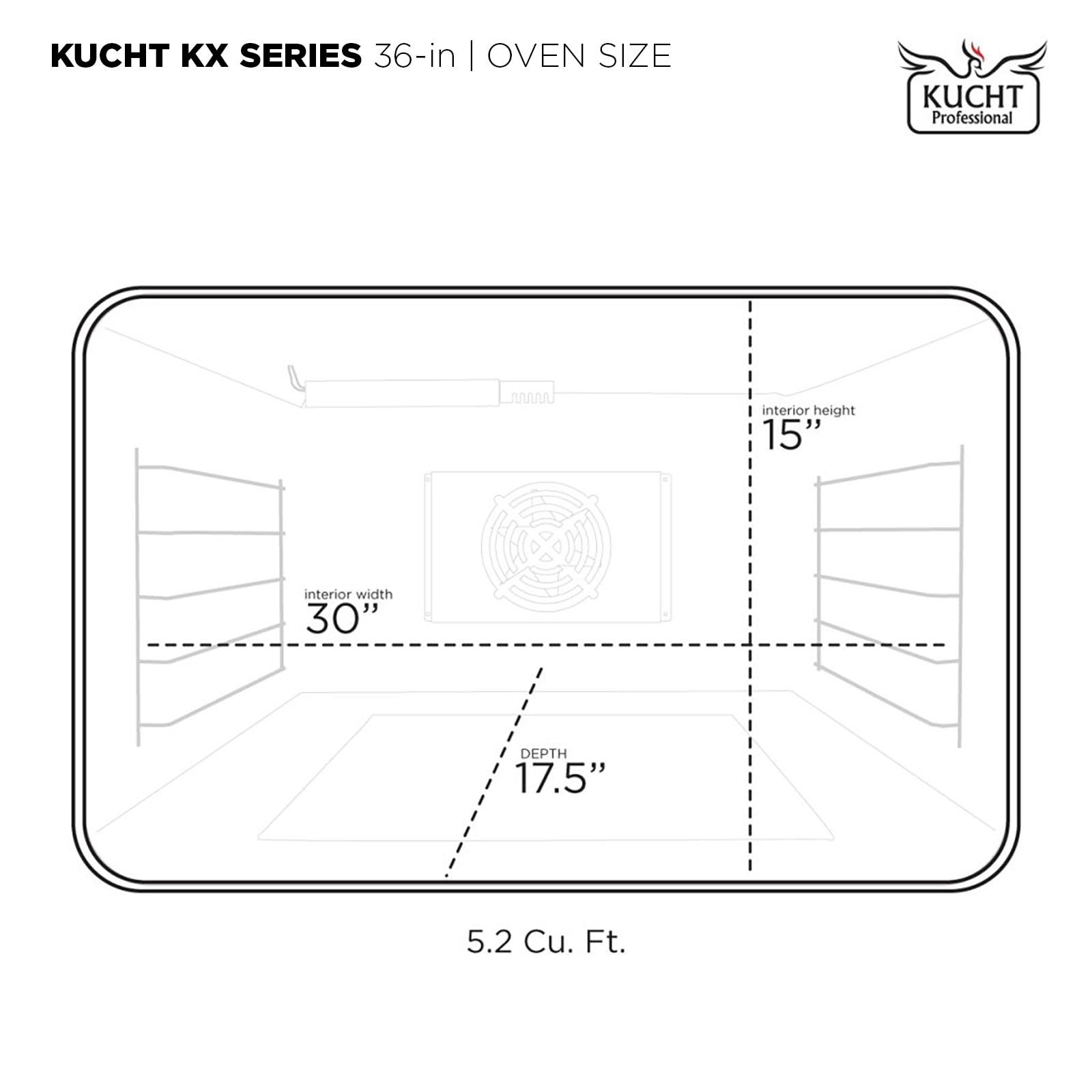 36 in. 5.2 cu. ft. Dual Fuel Range for Natural Gas in Titanium Stainless Steel.