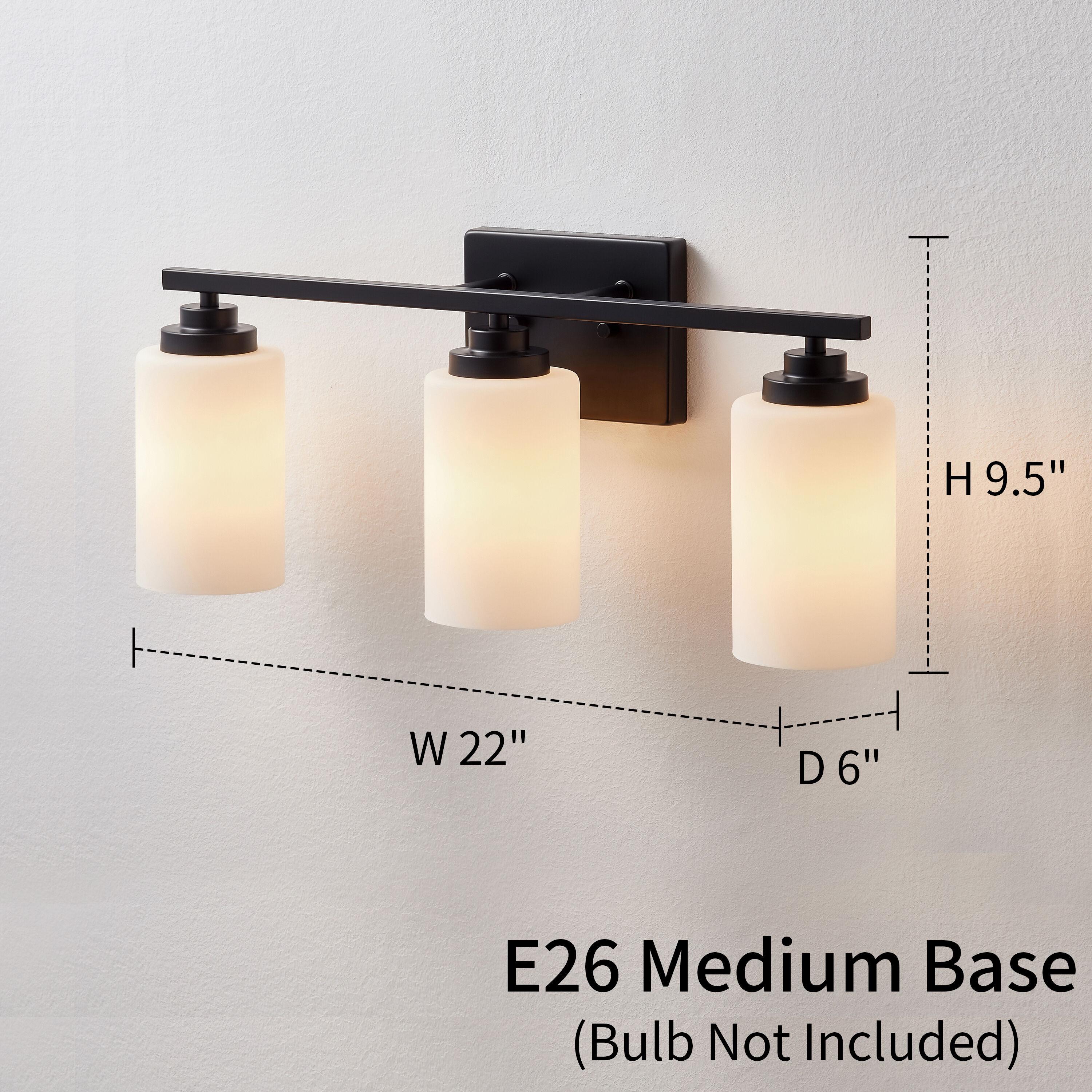 Kawoti Vanity Light With Frosted White Glass