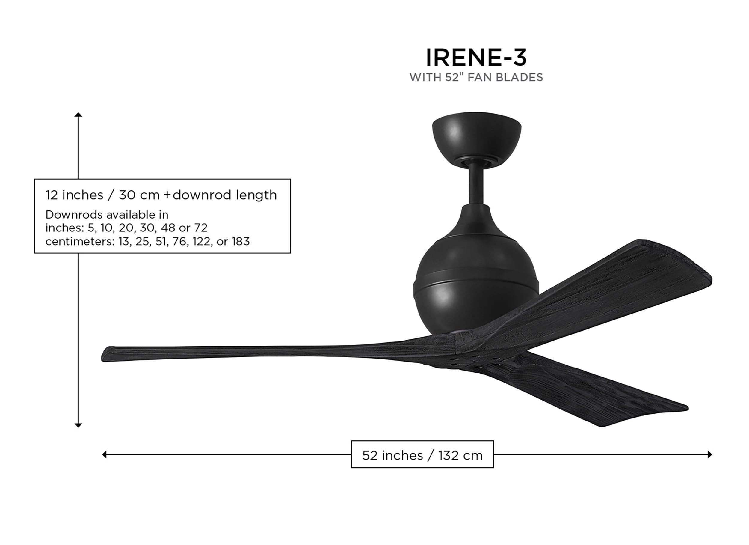 Matthews Fan Company Irene 3 - Blade Propeller Ceiling Fan