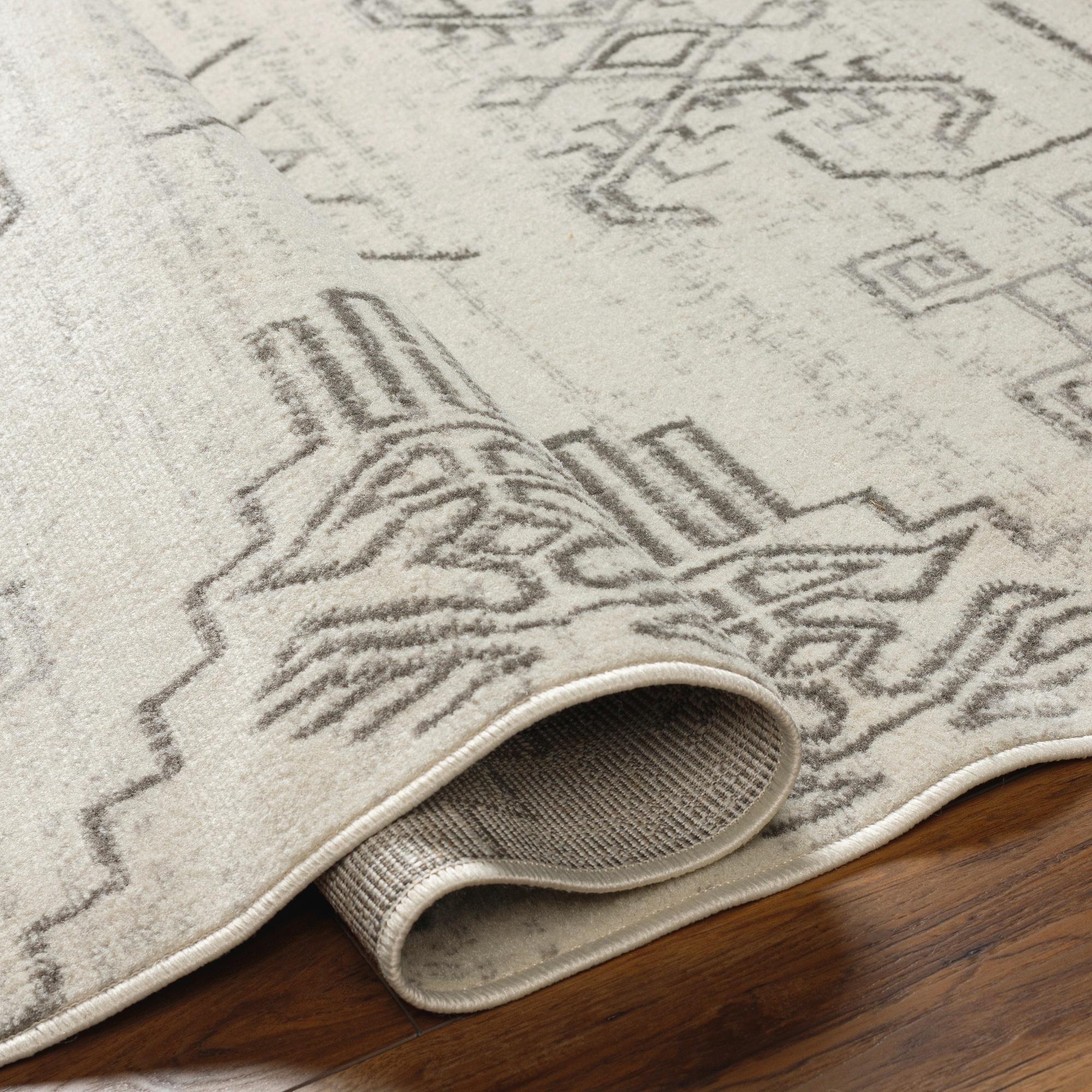 Livabliss Pisa Global Tribal Area Rug,7'10" x 10',Beige/Grey