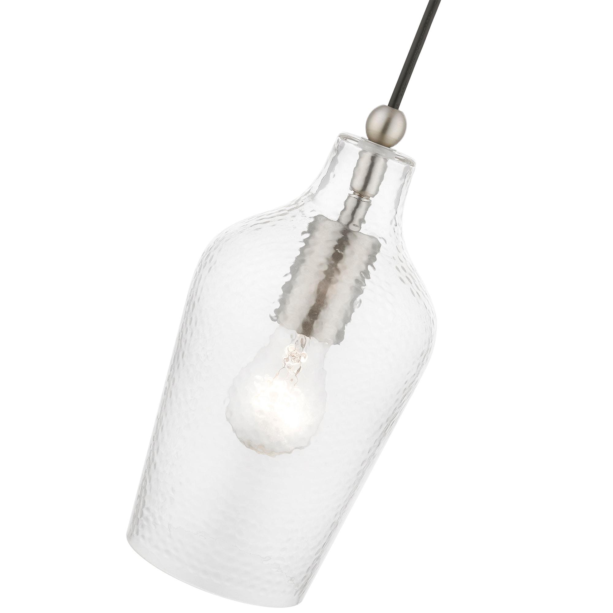 Livex Lighting Avery 1 - Light Pendant in  Brushed Nickel