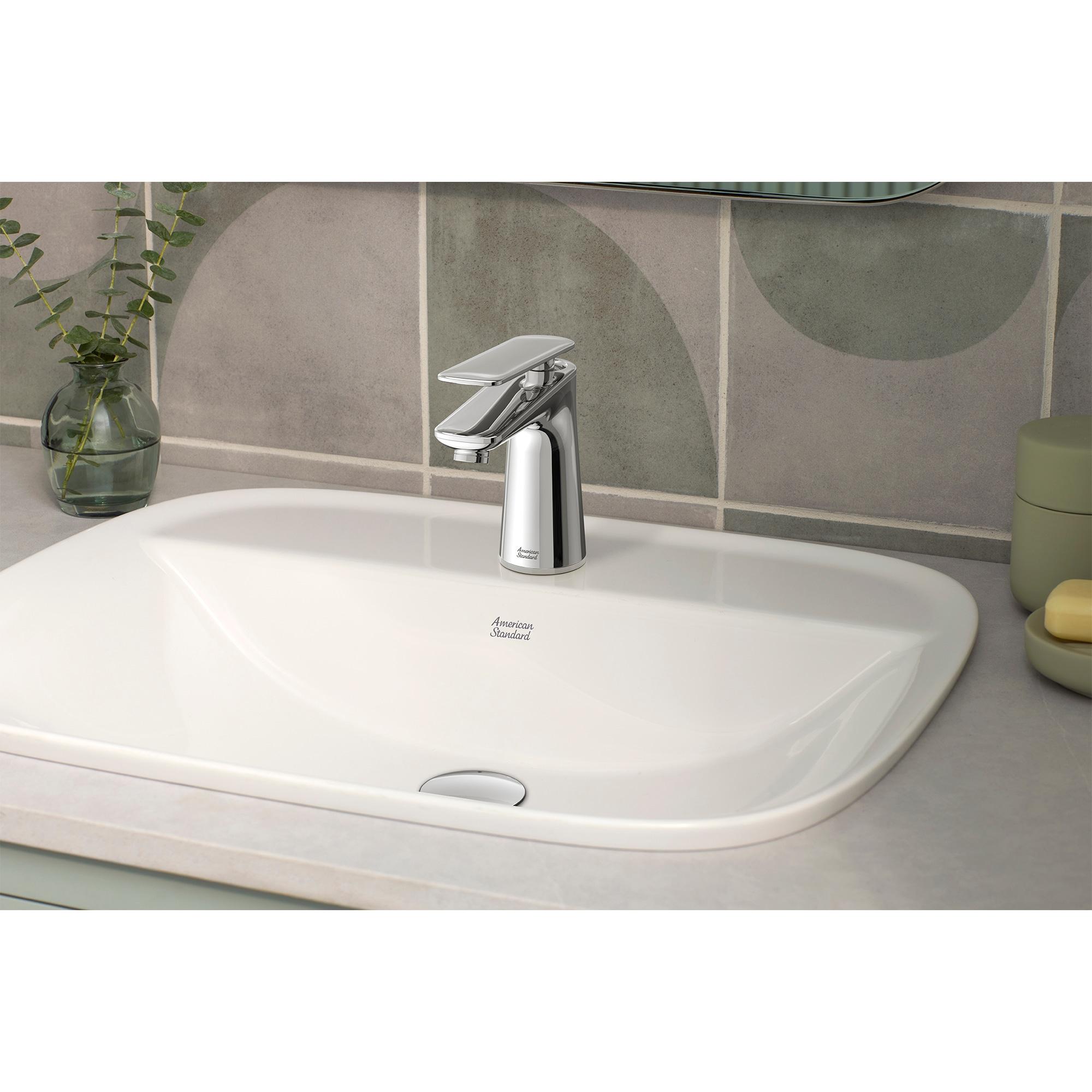 American Standard Aspirations 18'' Vitreous China Rectangular Bathroom Sink with Faucet and Overflow