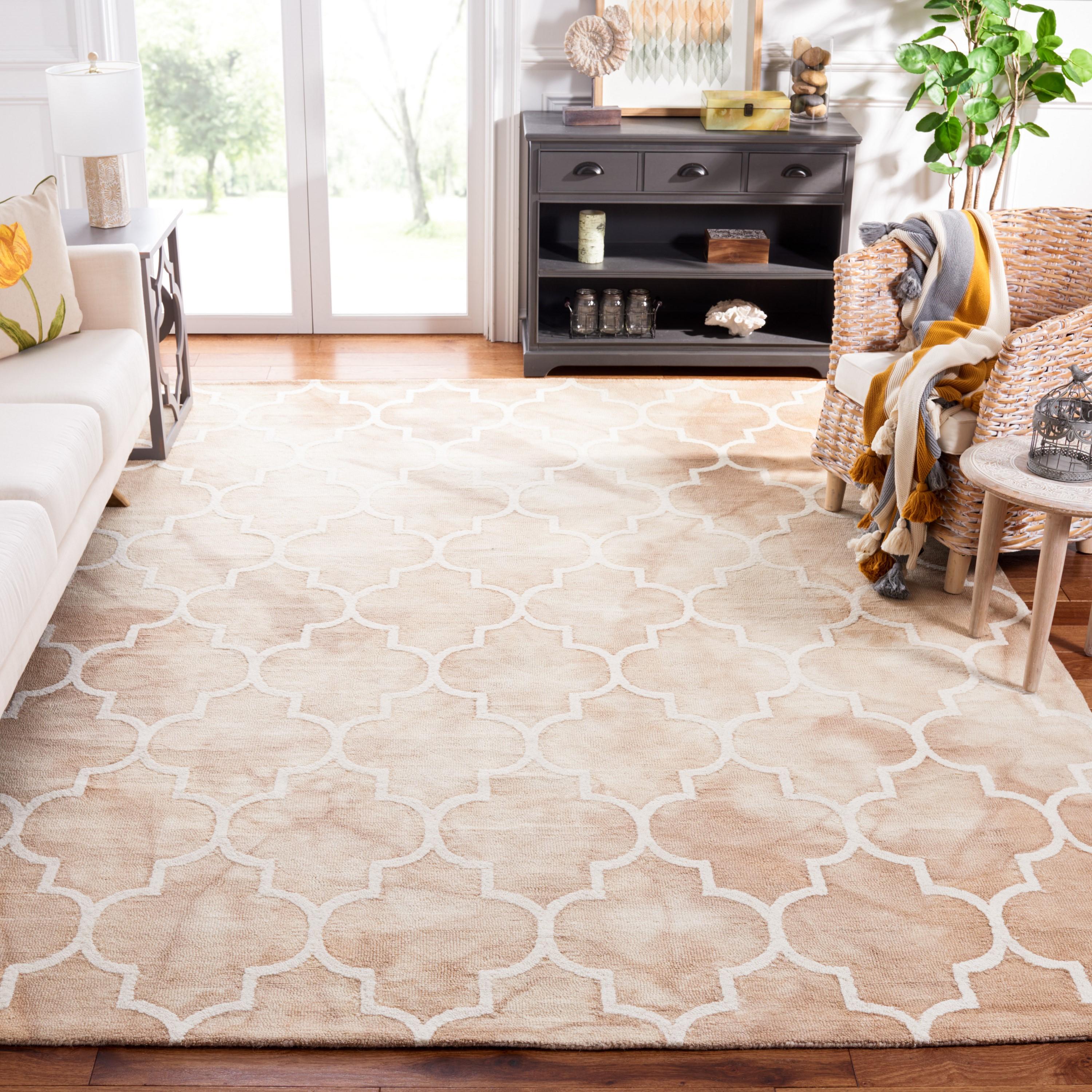 Dip Dye DDY535 Hand Tufted Area Rug - Beige/Ivory - 8'x10' - Safavieh.