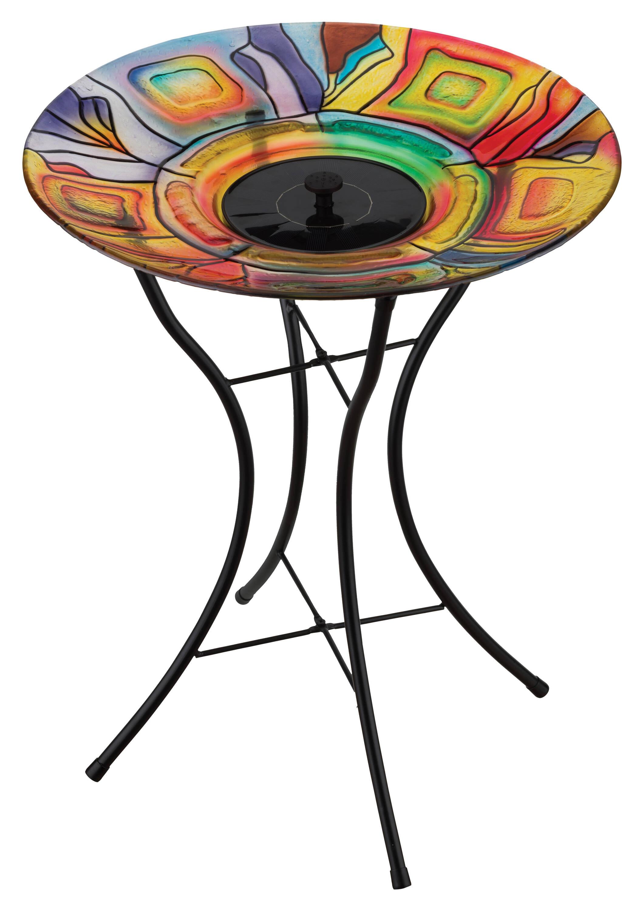 Regal Art & Gift 18" Solar Fountain/Birdbath with Stand - Sedona