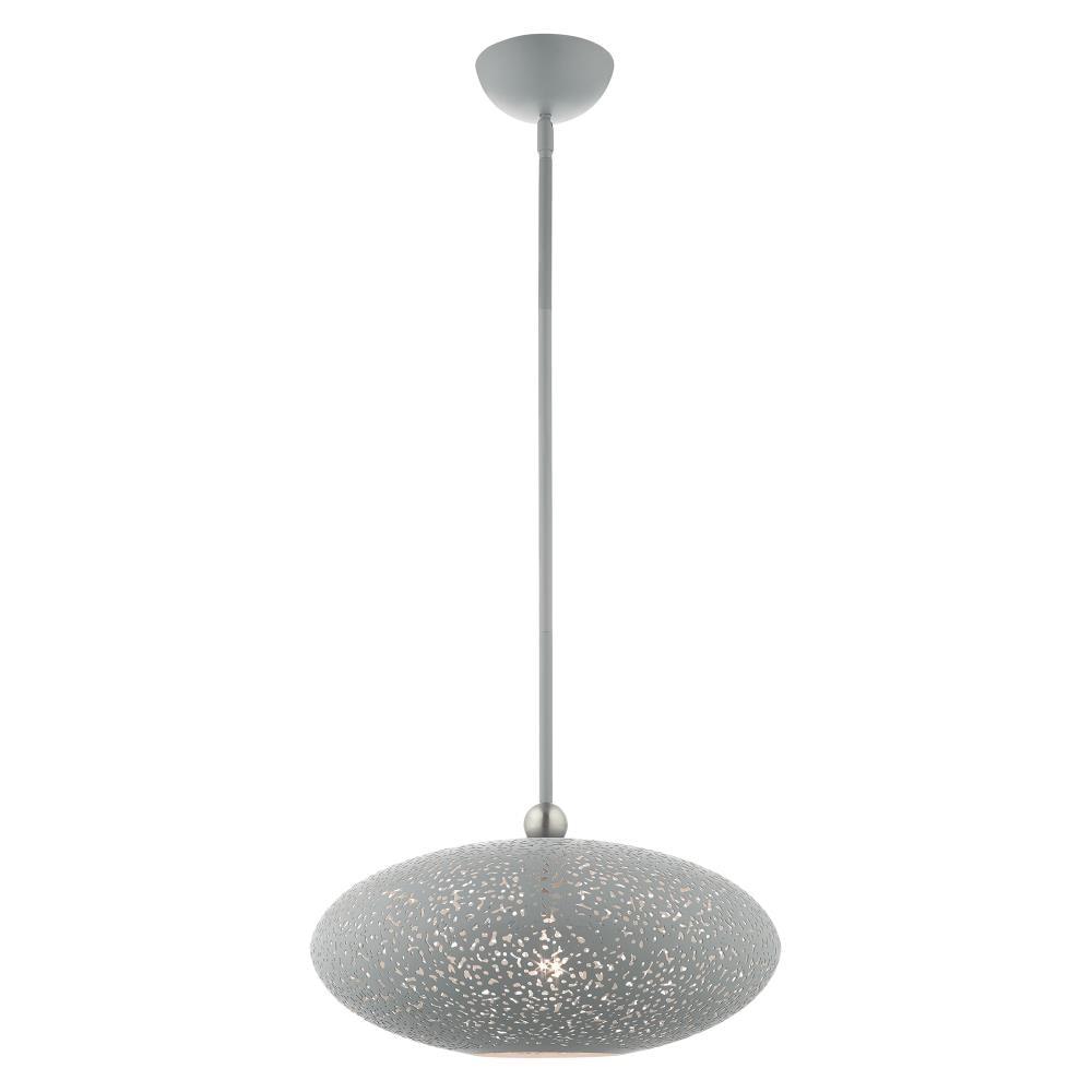 Livex Lighting Charlton 1 - Light Pendant in  Nordic Gray