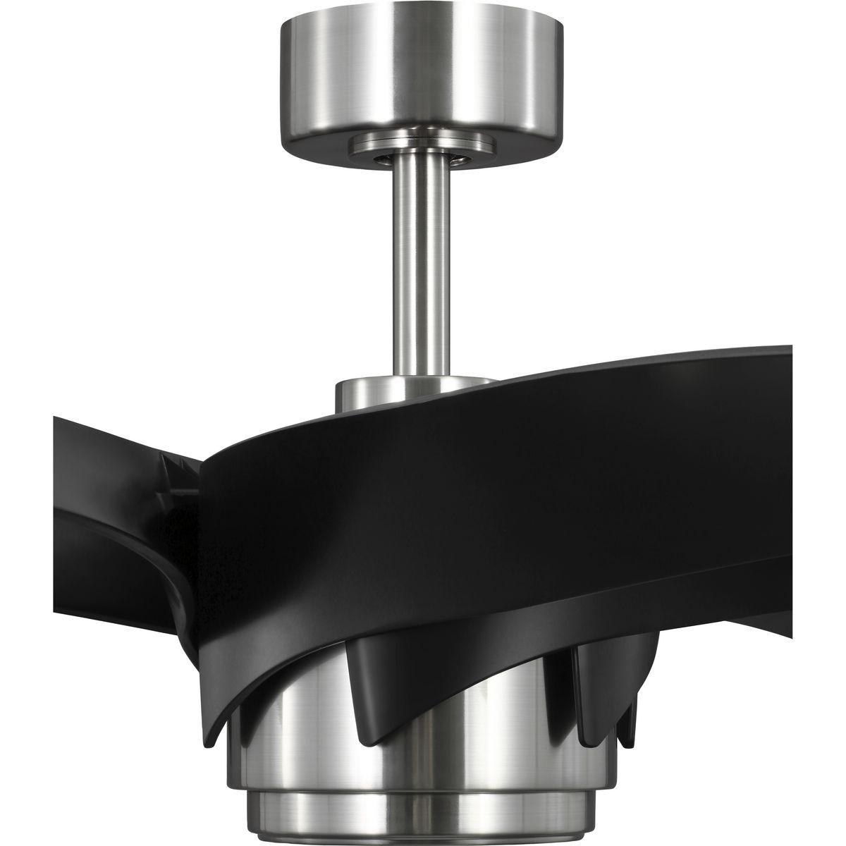 P250108-009-30-Progress Lighting-Insigna - 6 Blade Ceiling Fan with Light Kit In Contemporary Style-14.75 Inches Tall and 72 Inches Wide-Brushed