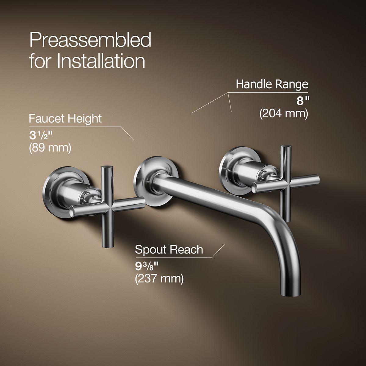 Purist® Wall Mounted Bathroom Faucet