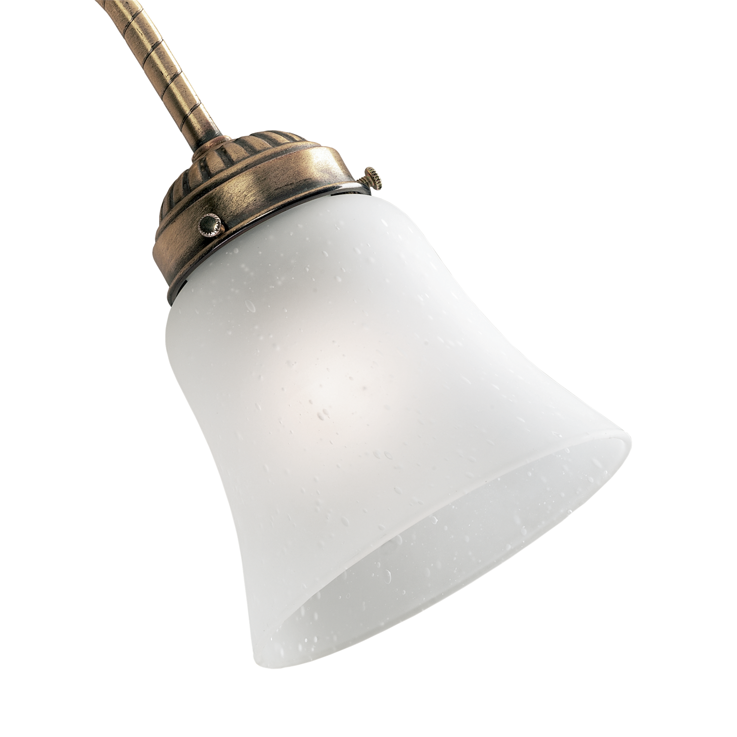 Hunter Fan 4.75" H Glass Bell Ceiling Fan Fitter Shade in White (Set of 4)