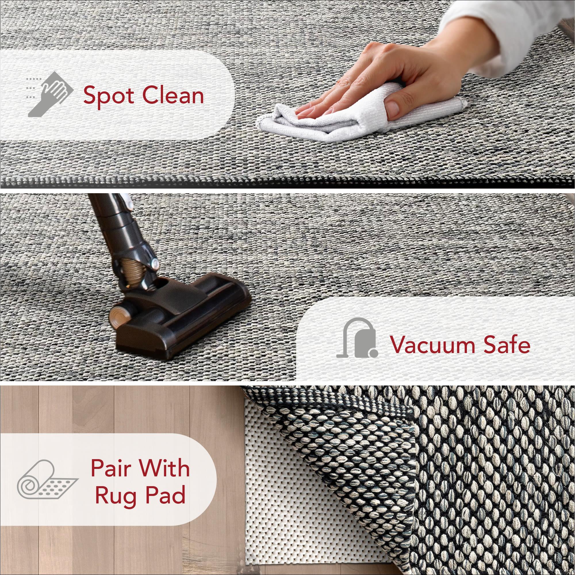 Nuloom Alessi Hand Woven Cotton Indoor Area Rug, 3' x 5', Gray