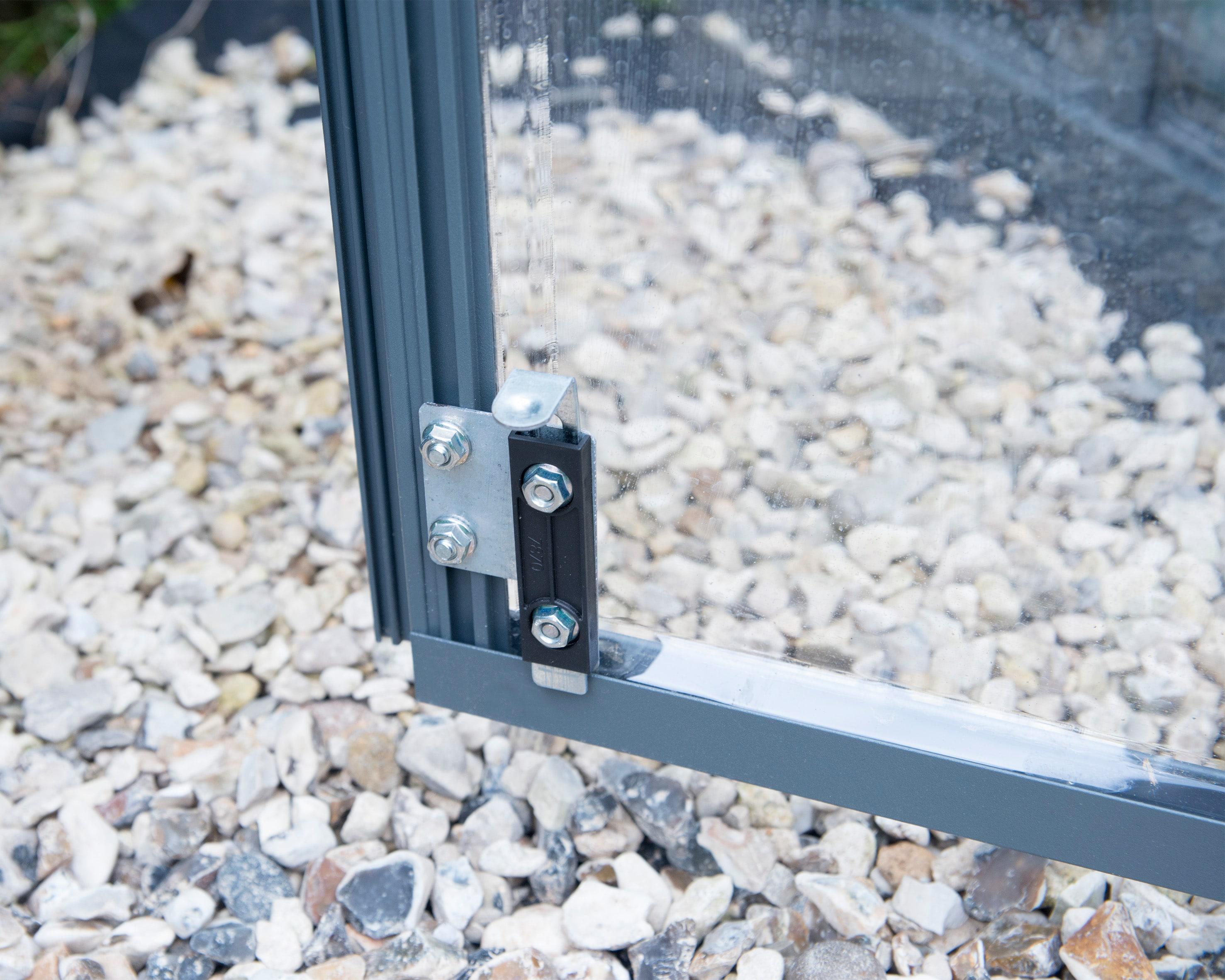 Canopia Palram - Canopia Oasis 12' x 10' Hexagonal Walk-In Hobby Polycarbonate Aluminum Frame Greenhouse Outdoor Living Structure - Gray