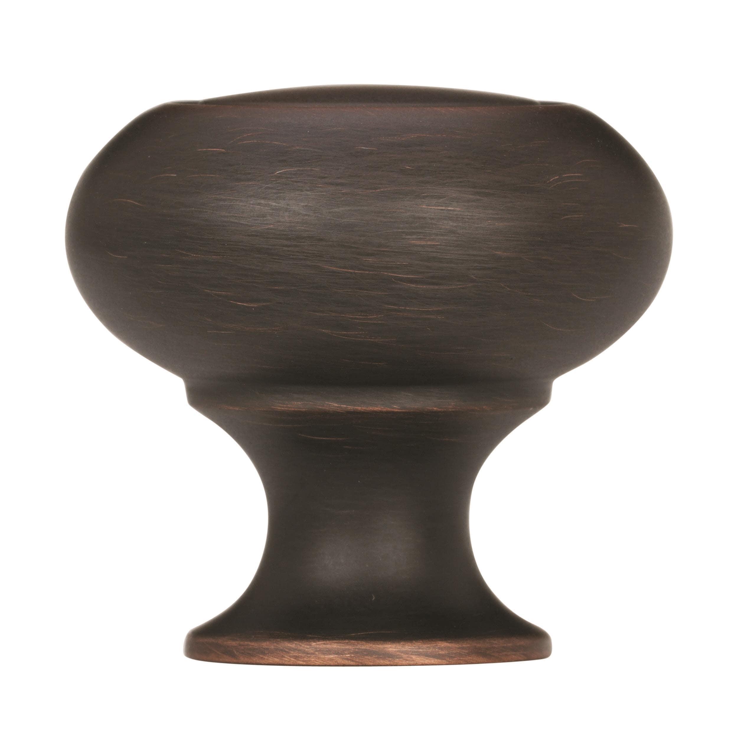 Amerock Allison Round Cabinet Knob 1-1/4 in. D Oil Rubbed Bronze 10 pk