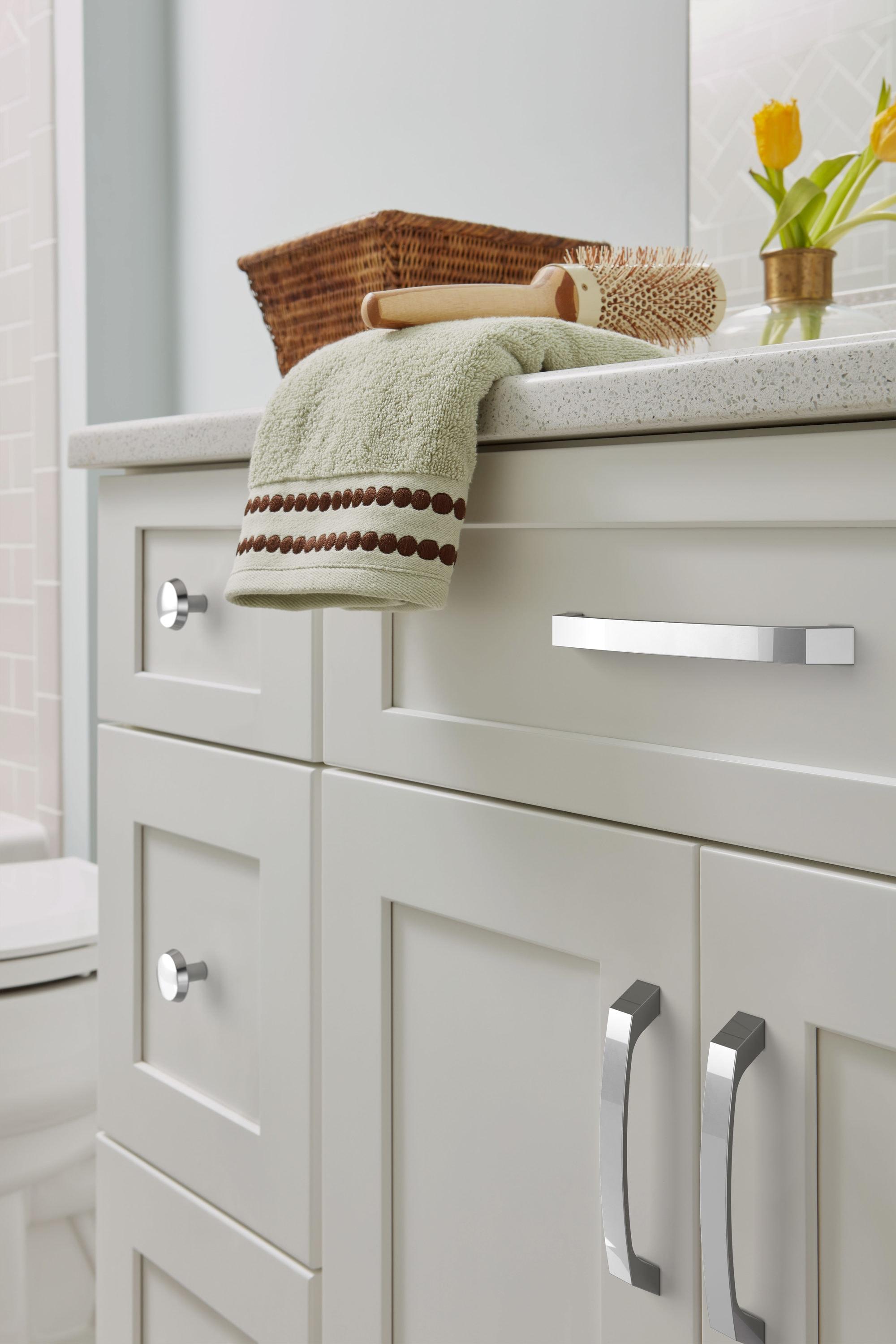 Amerock Premise 5-1/16 inch (128mm) Center-to-Center Polished Chrome Cabinet Pull