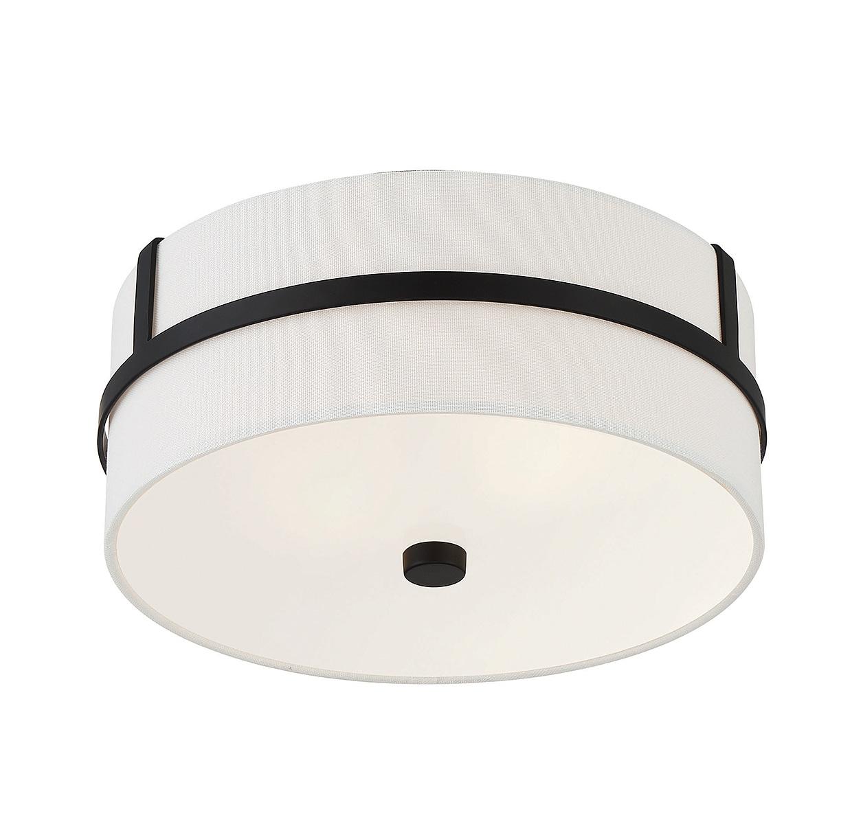 Trade Winds Lighting 2-Light Ceiling Light In Matte Black