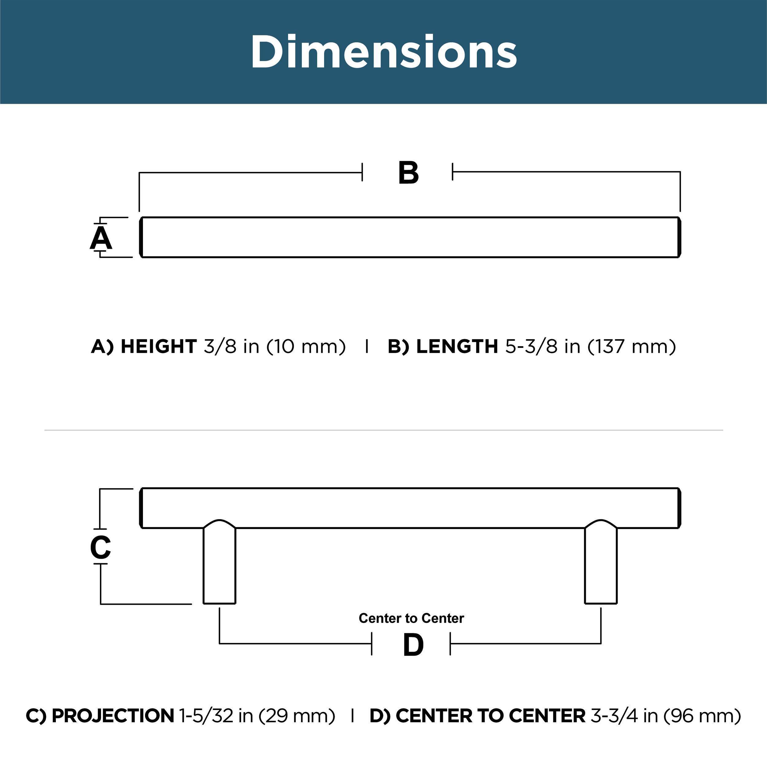 Franklin Brass Handle Pull (Set of 10)