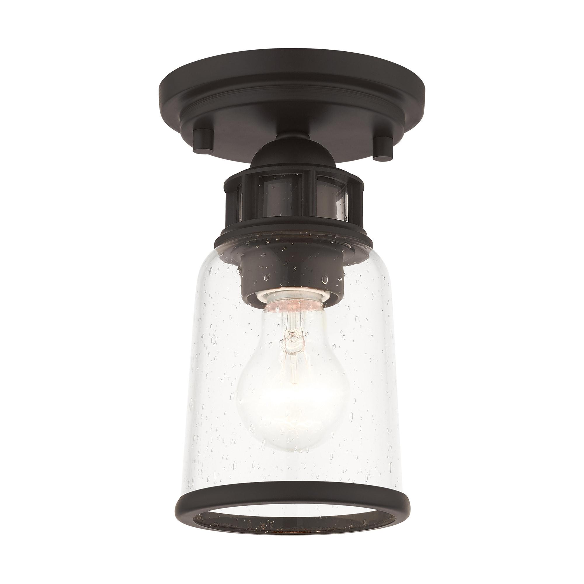 Livex Lighting Lawrenceville 1 - Light Flush Mount in  Bronze