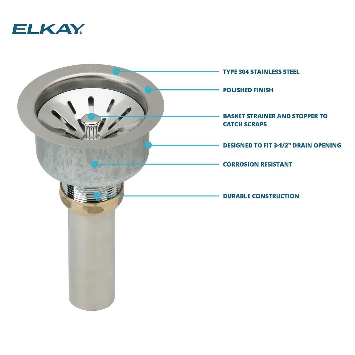 3.5" Basket Strainer