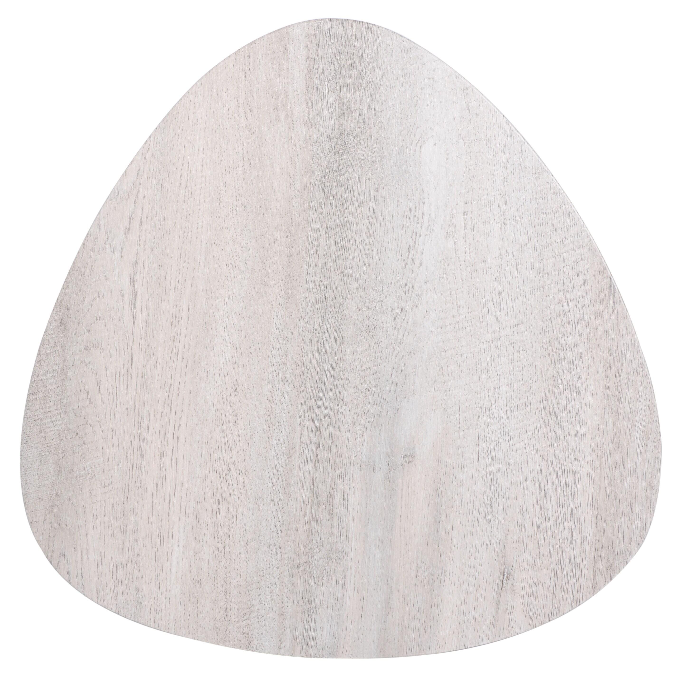Berlin Tripod Side Table - Light Grey Oak/Black - Safavieh.